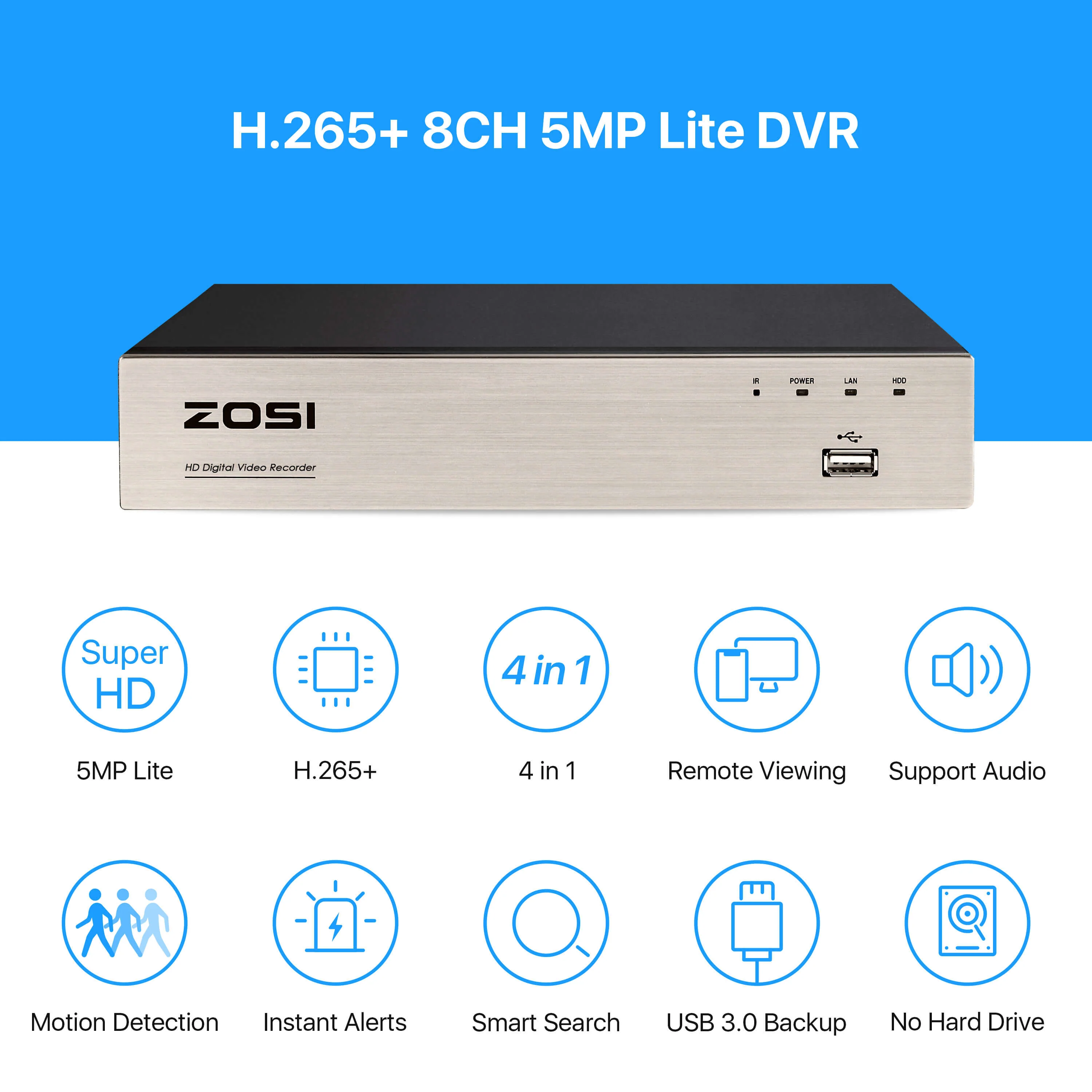 C419 1080p 8-Channel DVR Security Camera System + Optional Hard Drive - Image 8