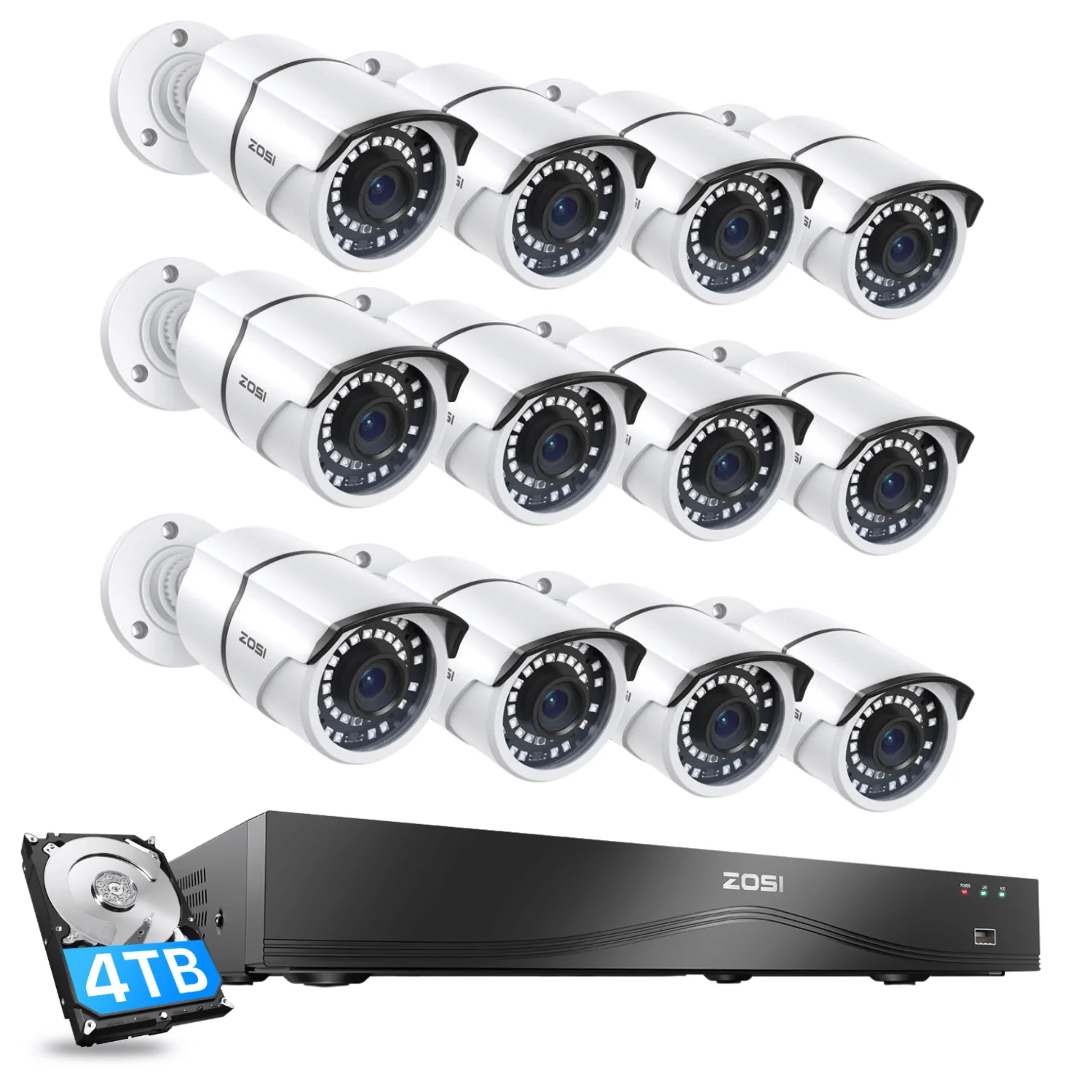 C261 5MP PoE Security Camera System + 4K 16CH PoE NVR with 4TB HDD - Image 11