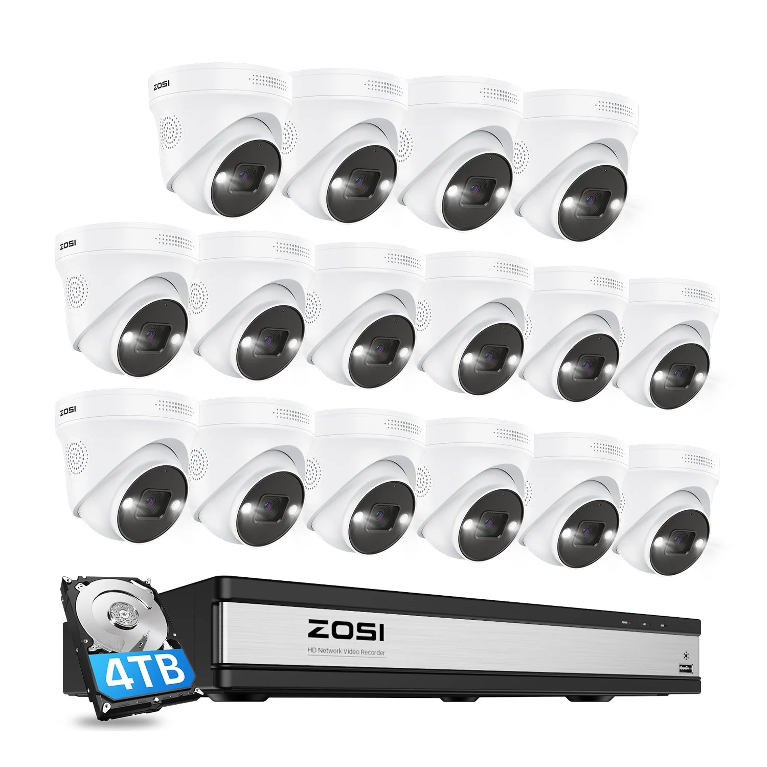 C225 5MP PoE Camera System + 4K 16CH PoE NVR + 4TB Hard Drive - Image 13