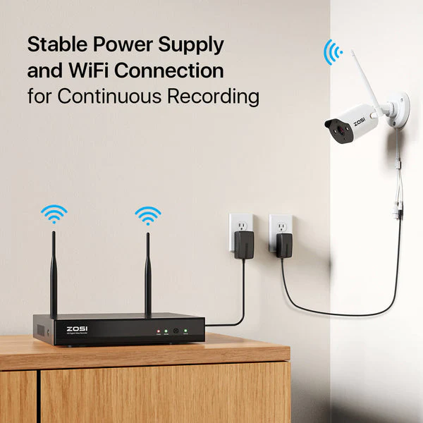C302 3MP 8-Channel WiFi Security System + Optional Hard Drive - Image 3