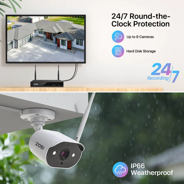 C302 3MP 8-Channel WiFi Security System + Optional Hard Drive - Image 7