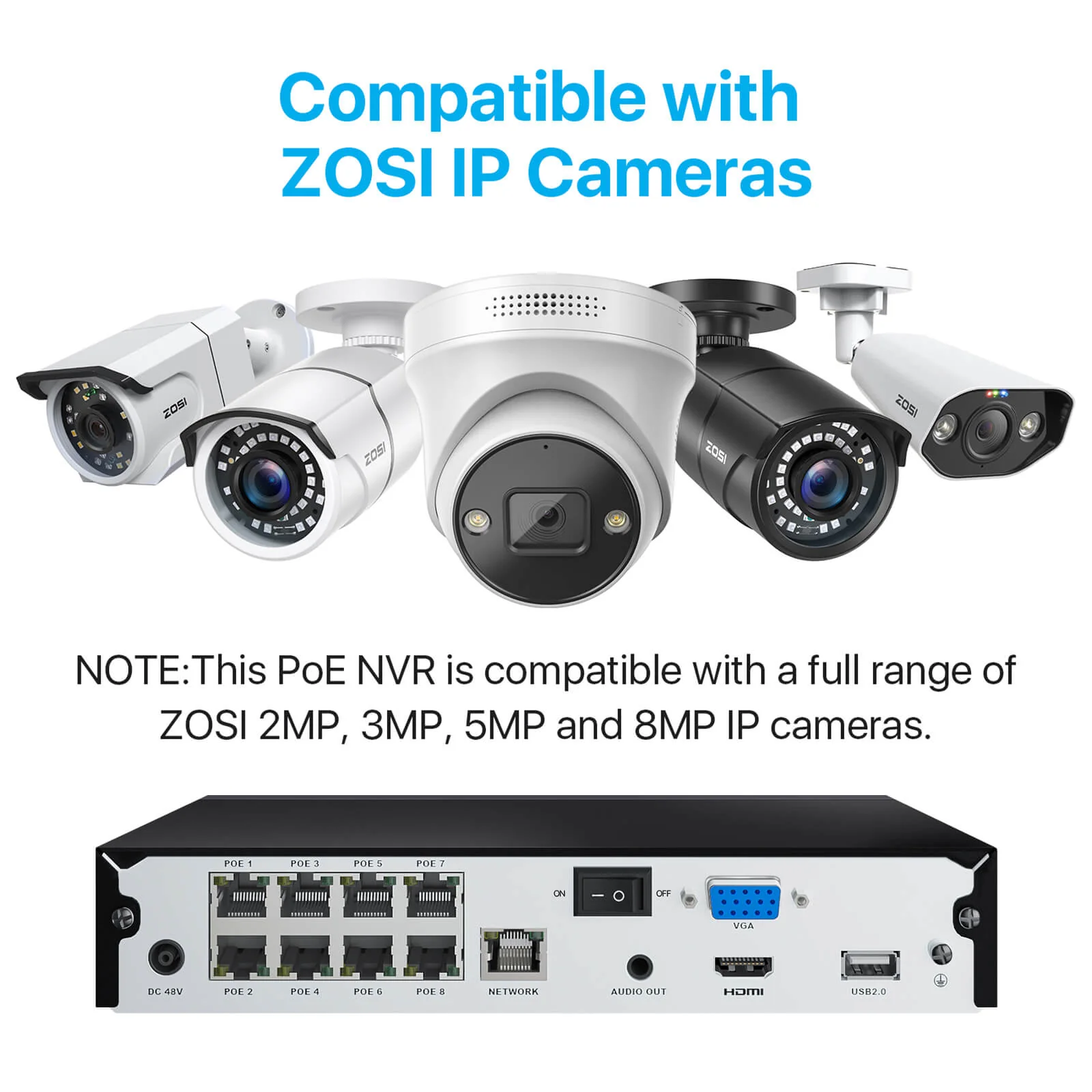 4K 8 Channel Network Video Recorder PoE NVR + 2TB Hard Drive(ZR08HQ) - Image 12