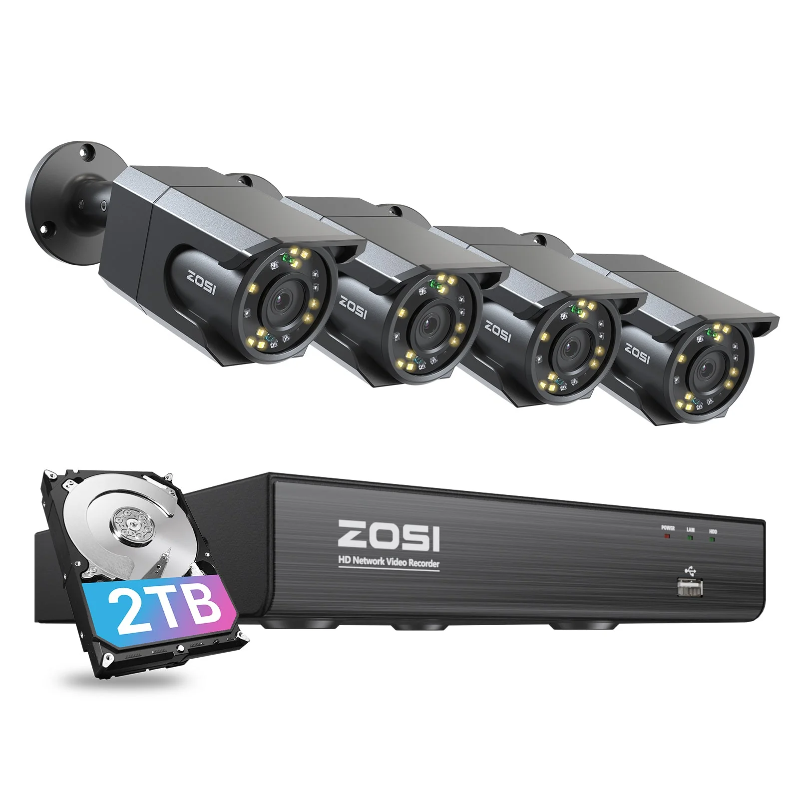 C105 4K 8CH PoE Security System with Audio + Up to 8 Cameras + 2TB Hard Drive - Image 12