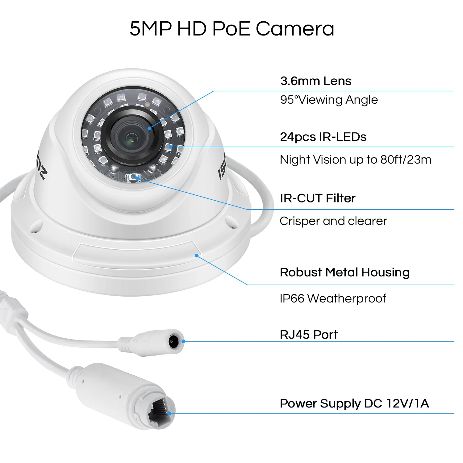 C429 5MP Add-on PoE Security Camera - Image 6