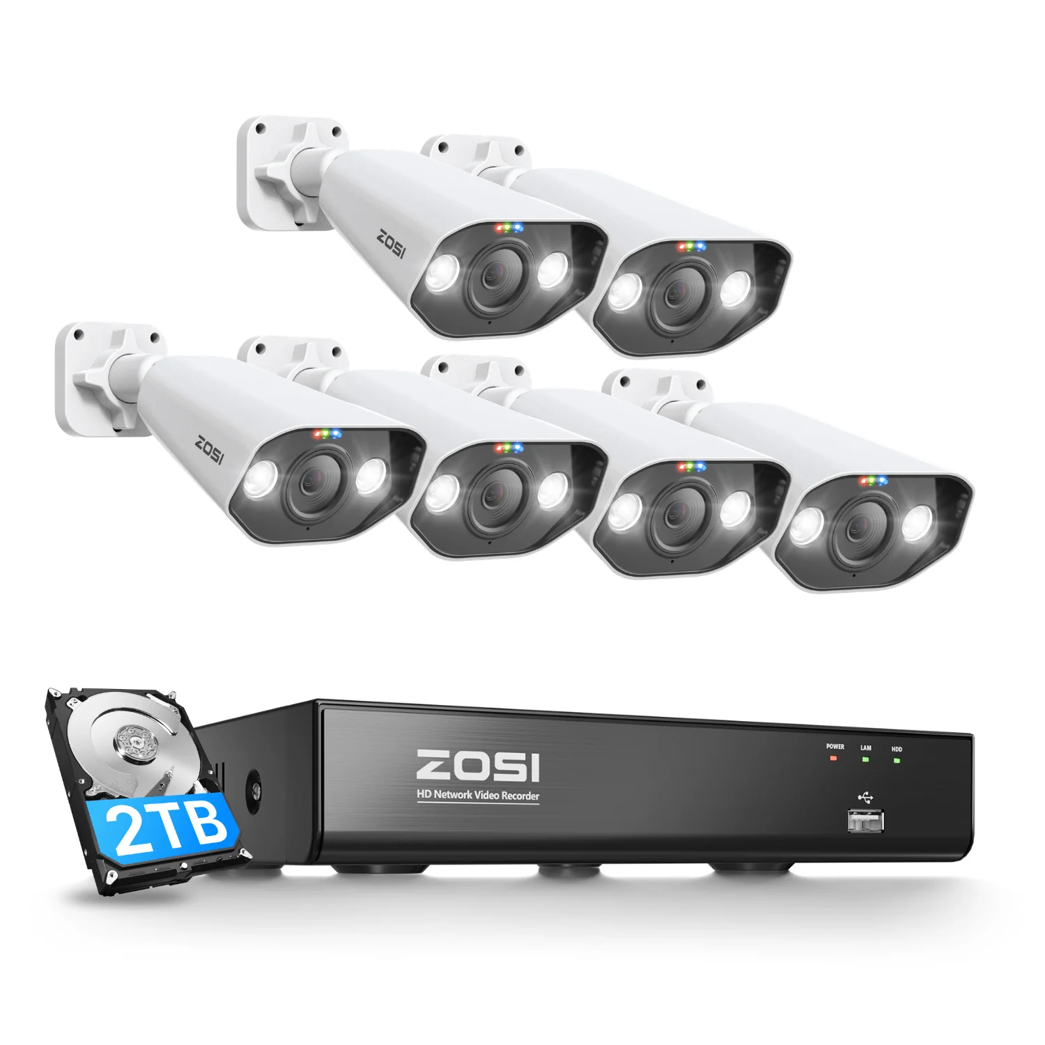 C182 5MP PoE Security Camera System + 4K 8CH PoE NVR with 2TB HDD - Image 15