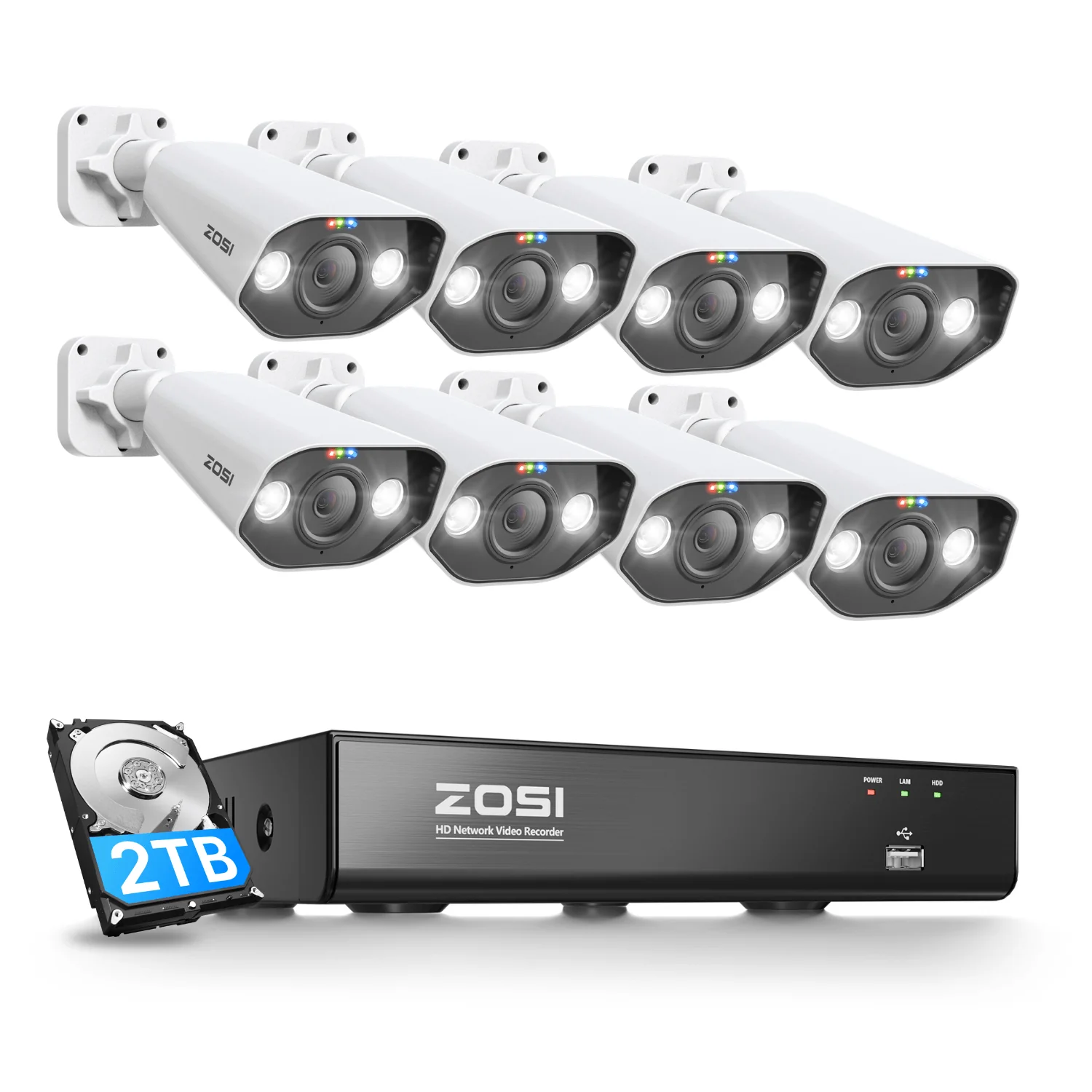 C182 5MP PoE Security Camera System + 4K 8CH PoE NVR with 2TB HDD - Image 16