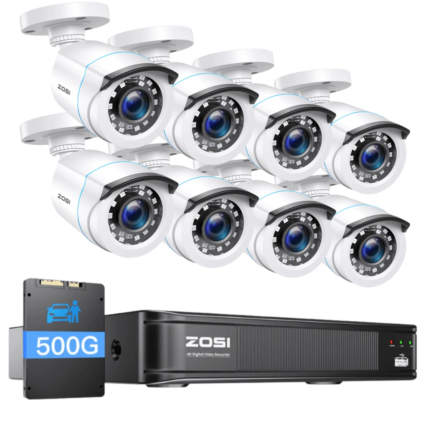 C106 1080p 8-Channel DVR Security Camera System + Optional Hard Drive - Image 21