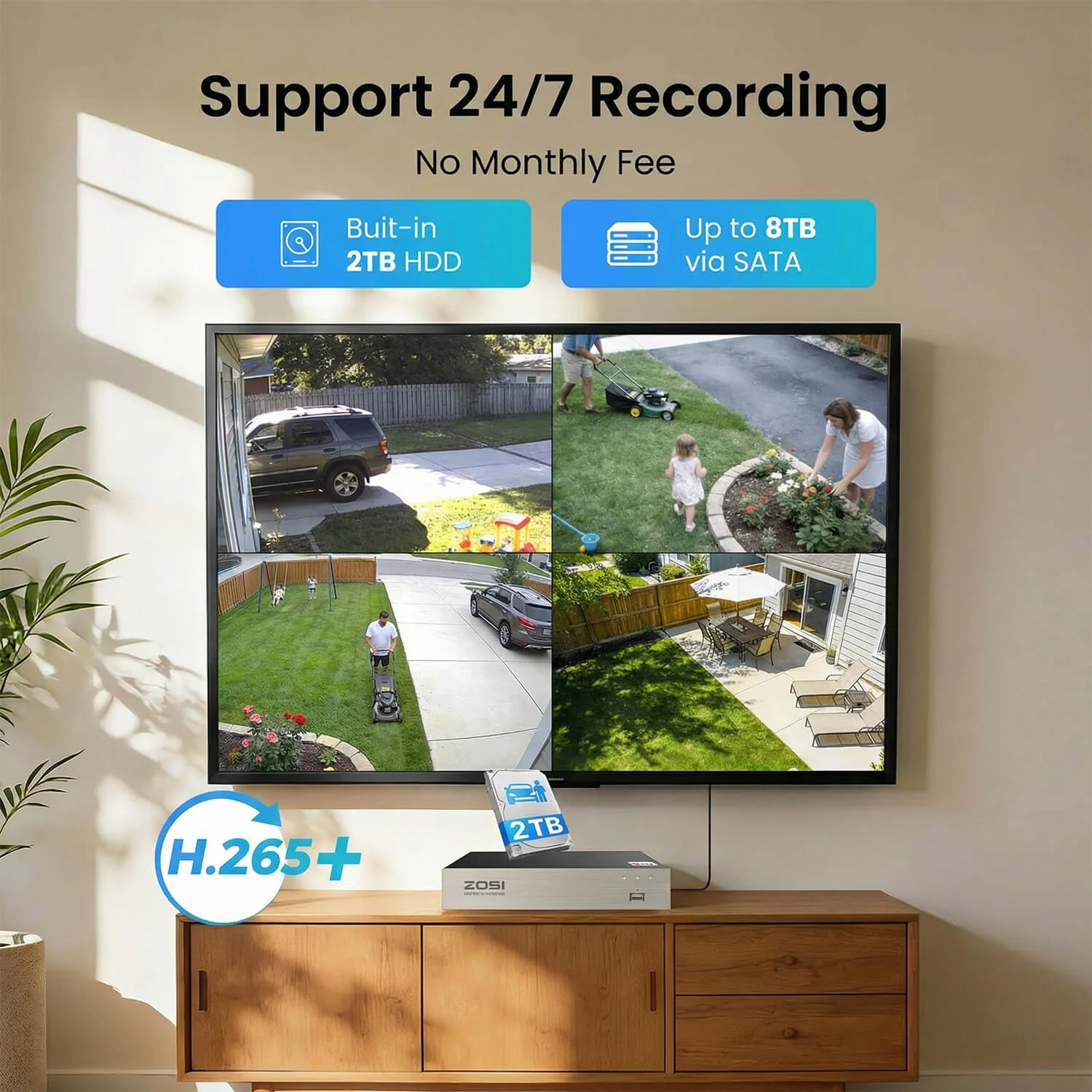C106 16-Channel 1080p DVR Security Camera System + 2TB/4TB Hard Drive - Image 8