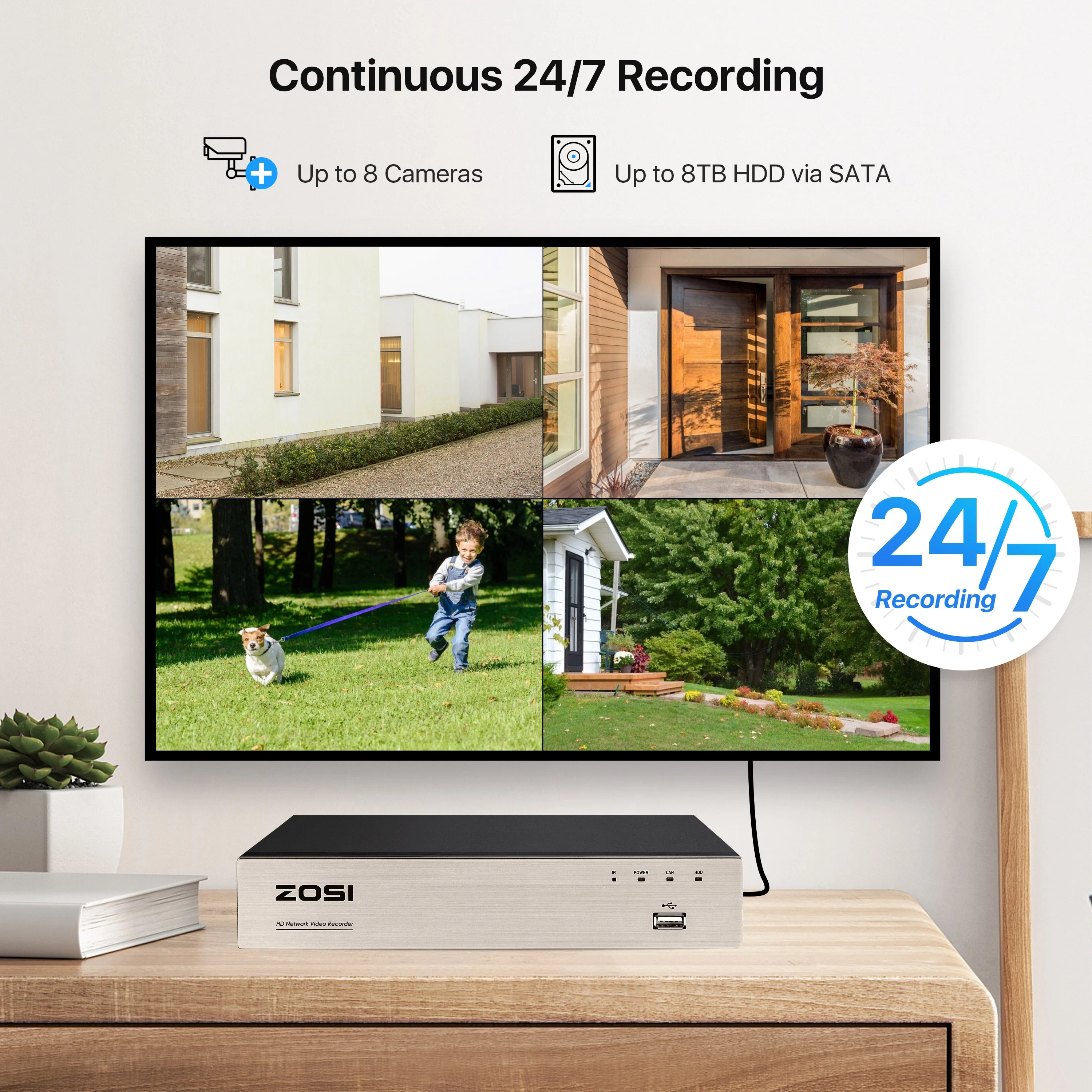 C261 1080p 8-Channel DVR Security Camera System with Audio + Optional Hard Drive - Image 12