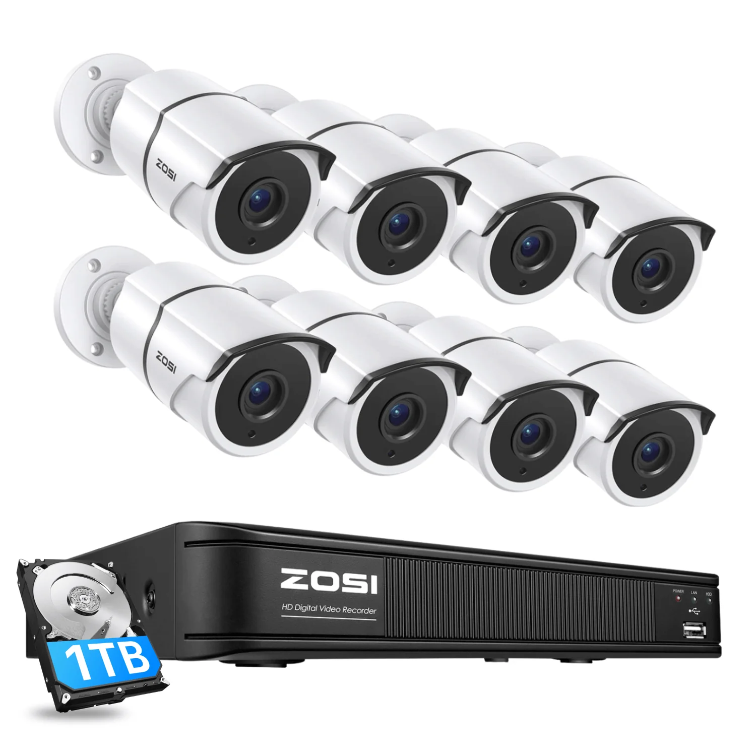 C261 1080p 8-Channel DVR Security Camera System with Audio + Optional Hard Drive - Image 18