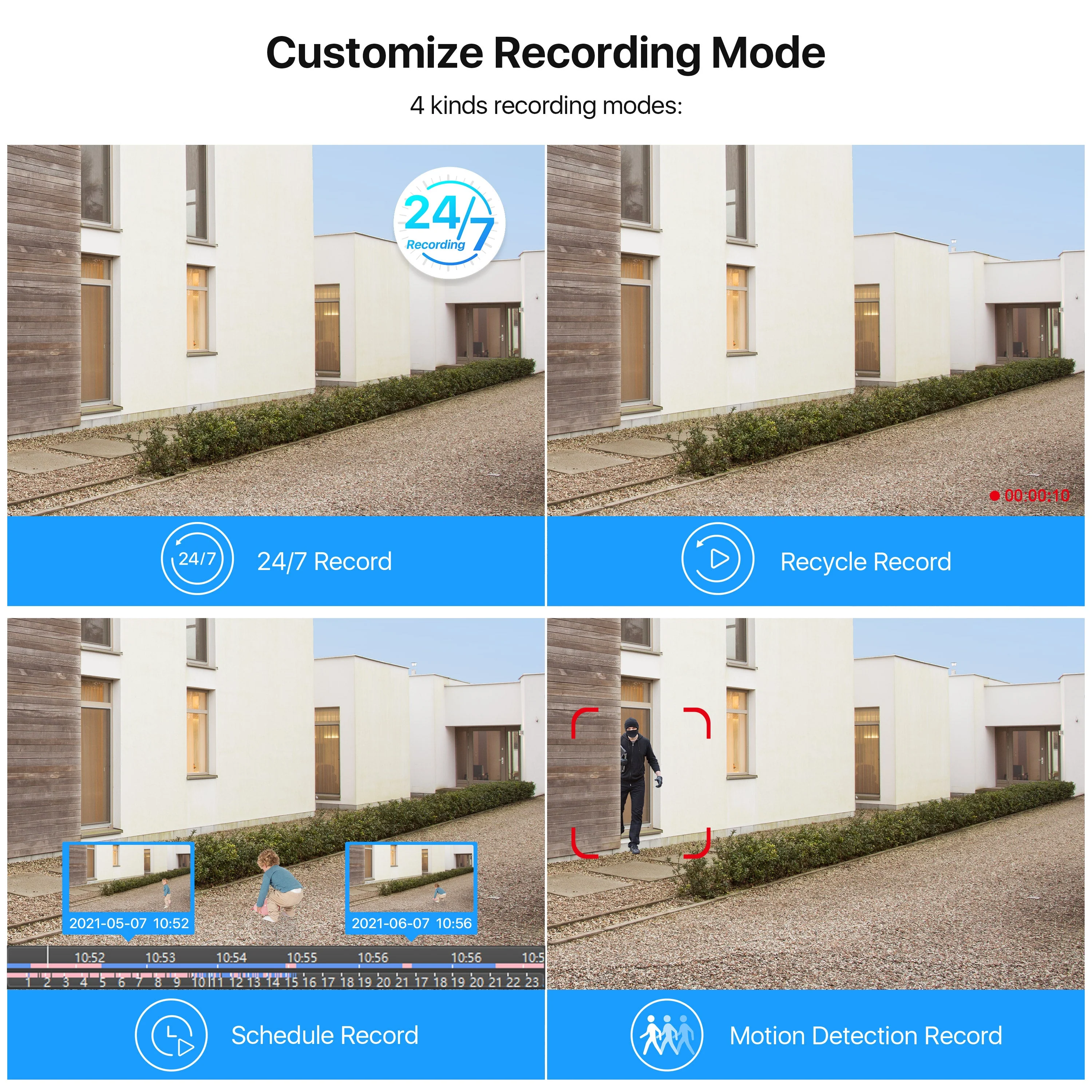C261 1080p 8-Channel DVR Security Camera System with Audio + Optional Hard Drive - Image 7