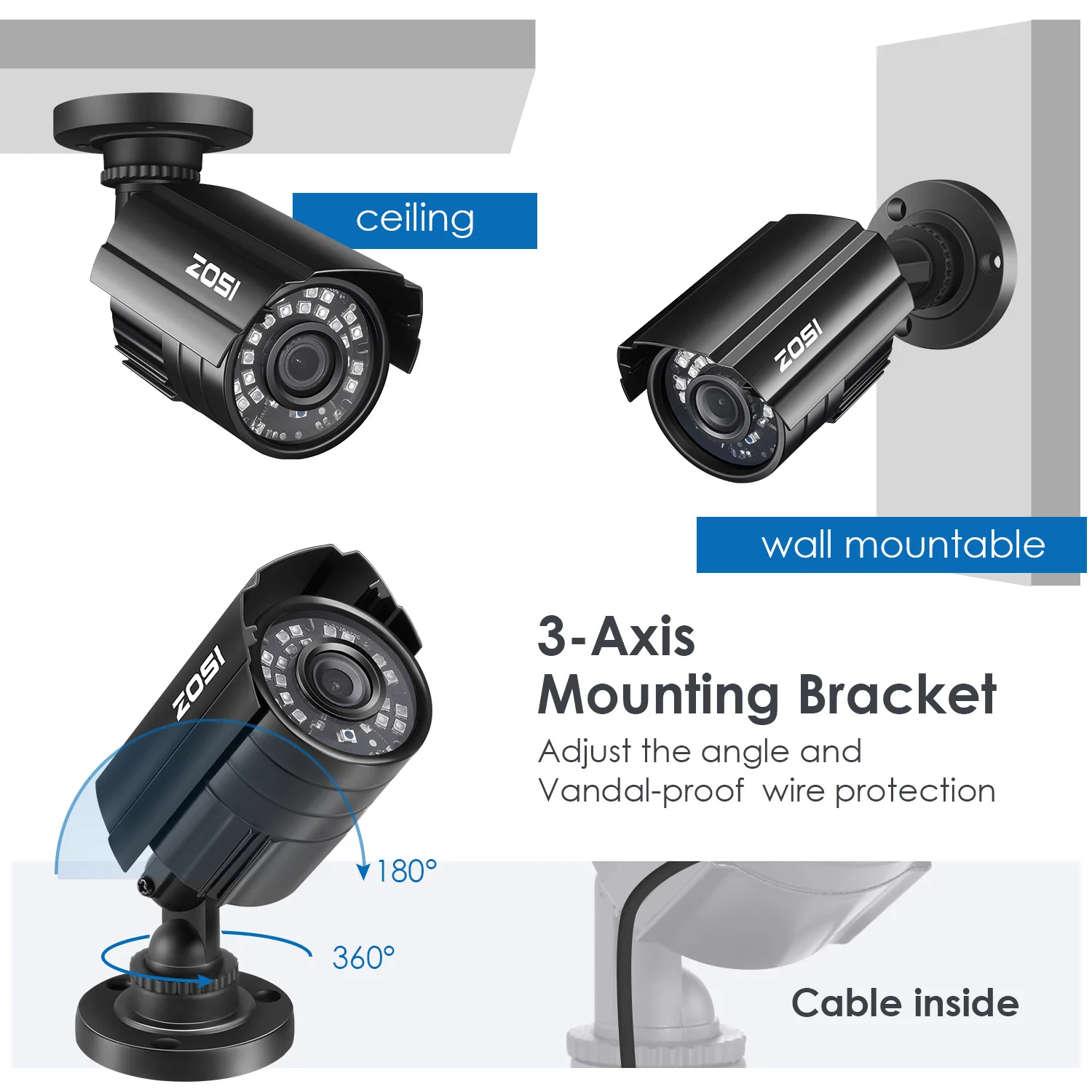 C211 1080P HD-TVI AHD CVI CVBS CCTV Camera - Image 9