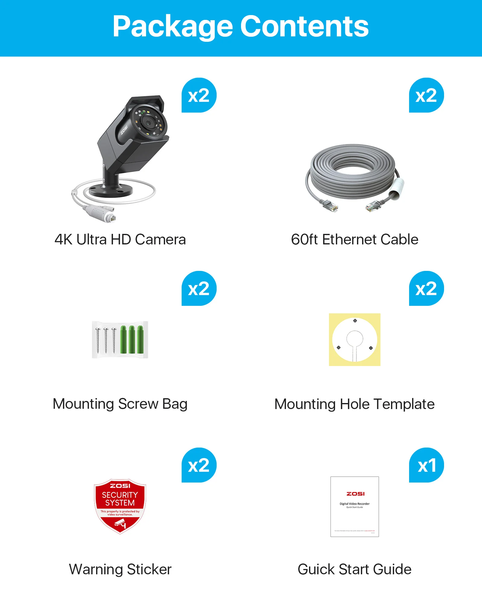 C105 4K PoE Camera with IR Night Vision + 60ft Ethernet Cable - Image 12