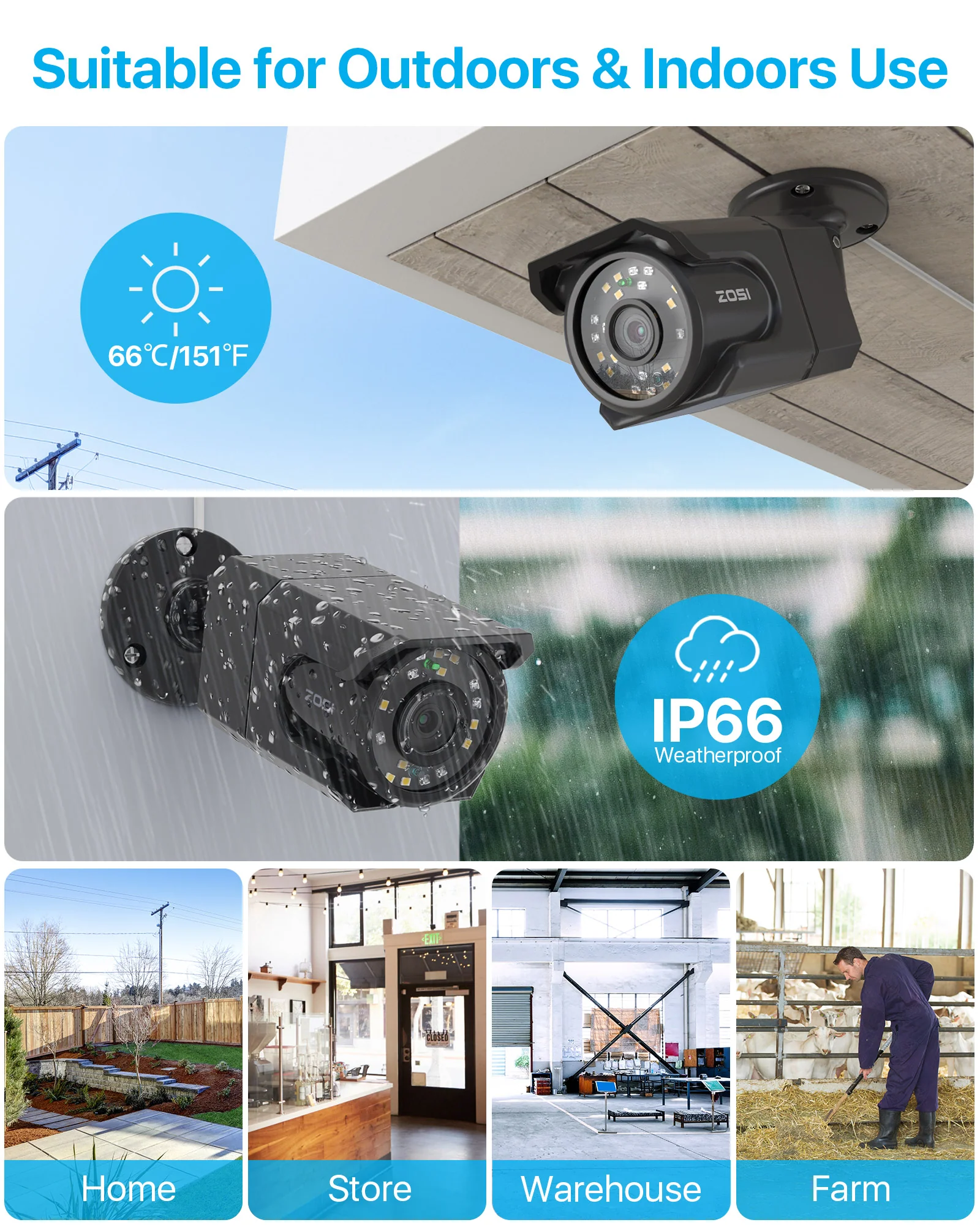 C105 4K PoE Camera with IR Night Vision + 60ft Ethernet Cable - Image 9