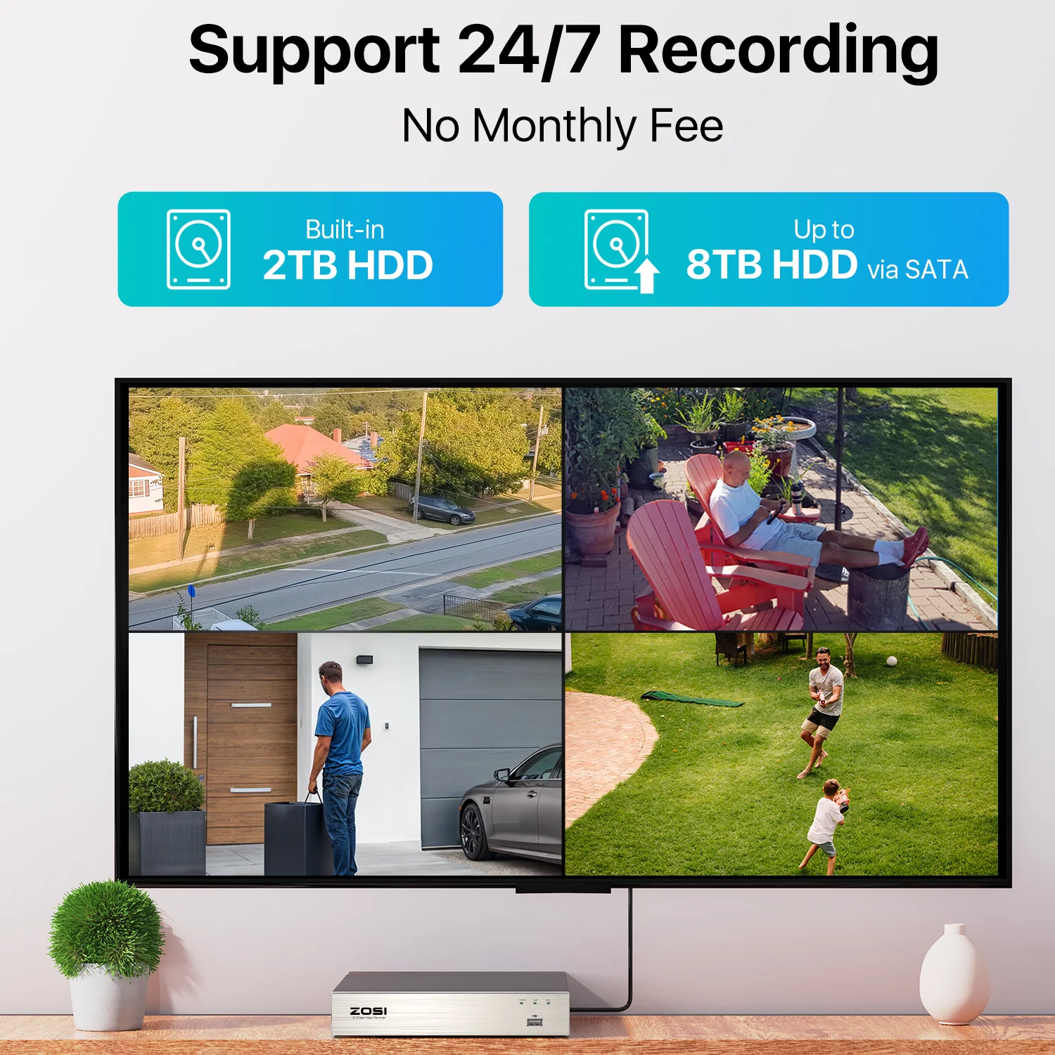 C106 & C419 1080p 8-Channel DVR Security Camera System + Optional Hard Drive - Image 7