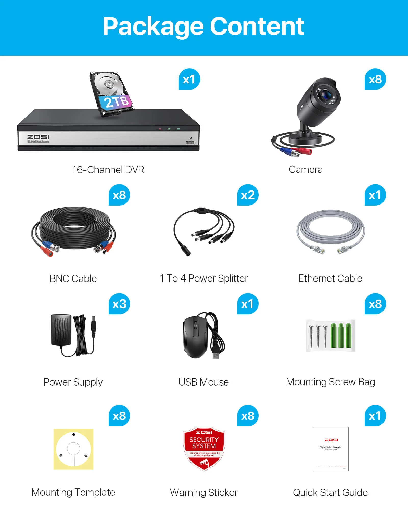 C106 16-Channel 1080p DVR Security Camera System + 2TB/4TB Hard Drive - Image 15