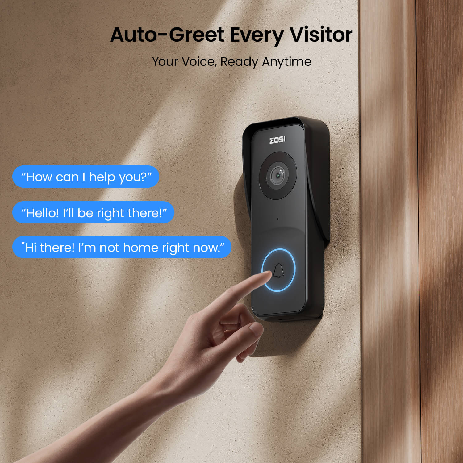 2.5K Plug-in WiFi Video Doorbell with Chime - Image 6