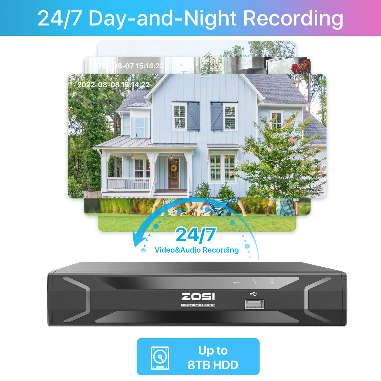 C180 4MP Security Camera System + 5MP 8-Channel PoE NVR(ZR08UC) - Image 11