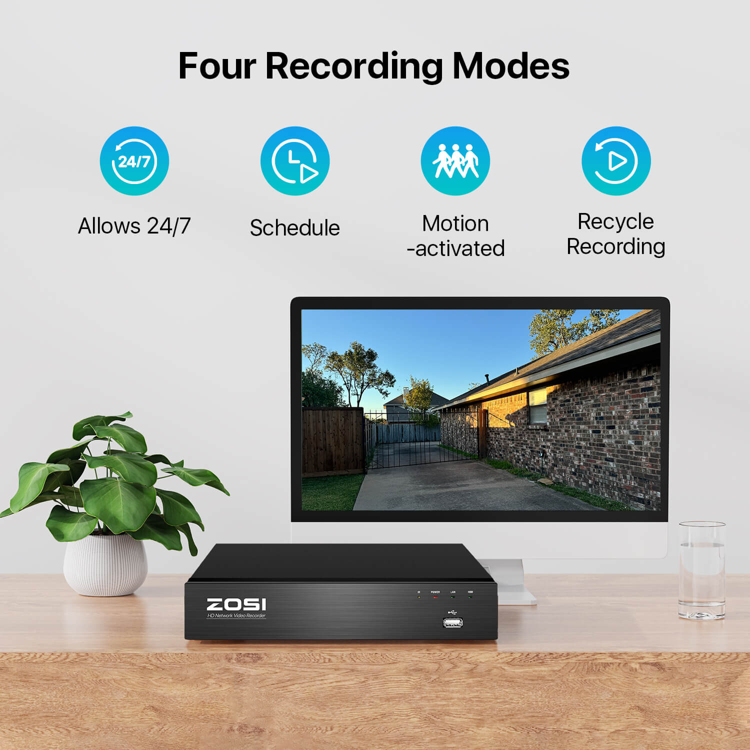 4K 16 Channel Network Video Recorder PoE NVR + 4TB Hard Drive - Image 6