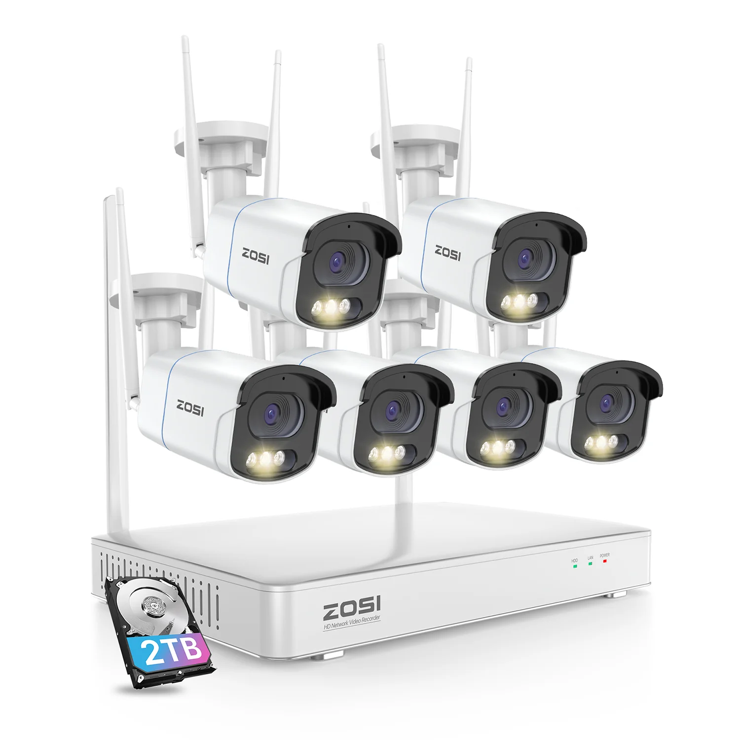 C186 4MP Wireless WiFi Security System + Up to 8 Cameras + 2TB Hard Drive - Image 14