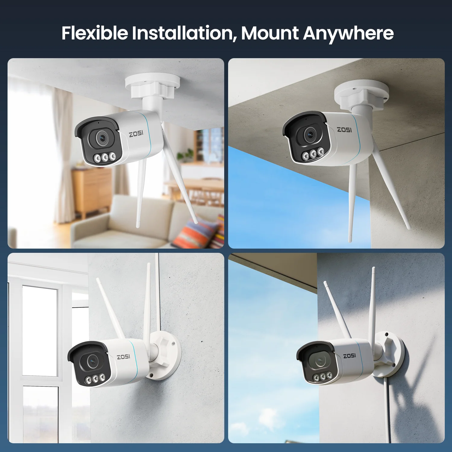 C186 4MP Wireless WiFi Security System + Up to 8 Cameras + 2TB Hard Drive - Image 5