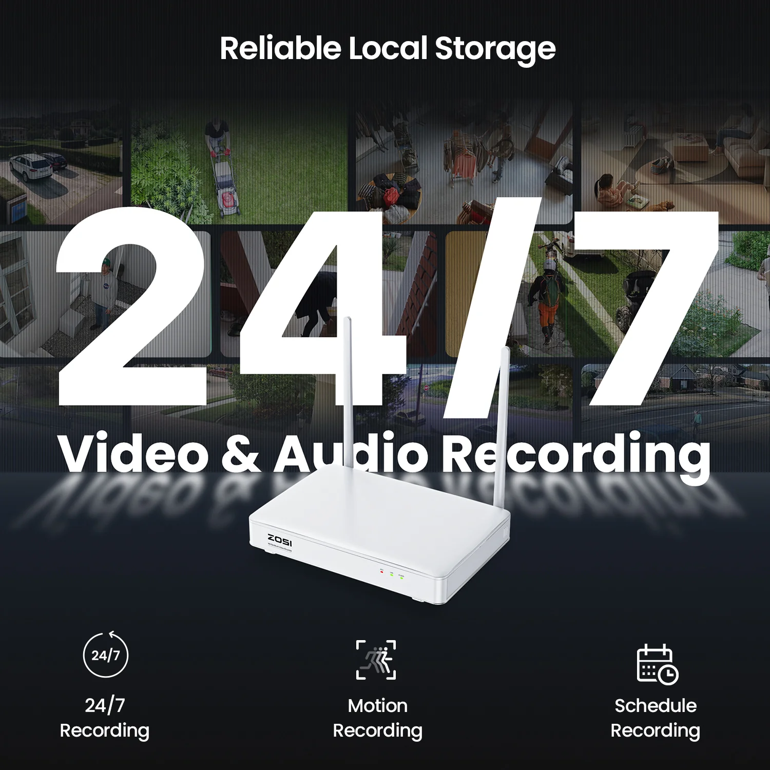 C186 4MP Wireless WiFi Security System + Up to 8 Cameras + 2TB Hard Drive - Image 9