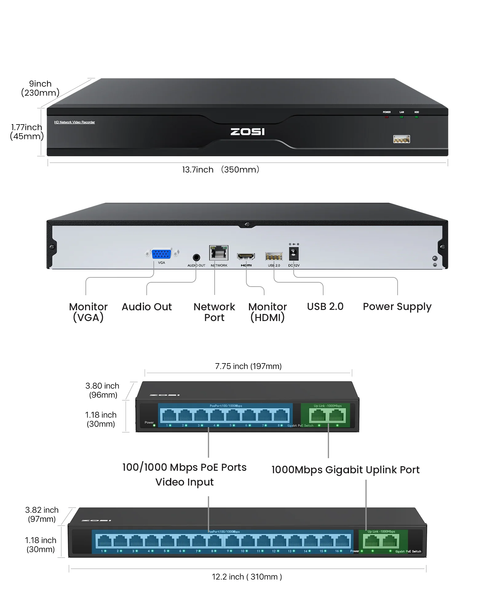 C186A 32-Channel 4K PoE Security System with True Color Night + Max. 16TB HDD - Image 11