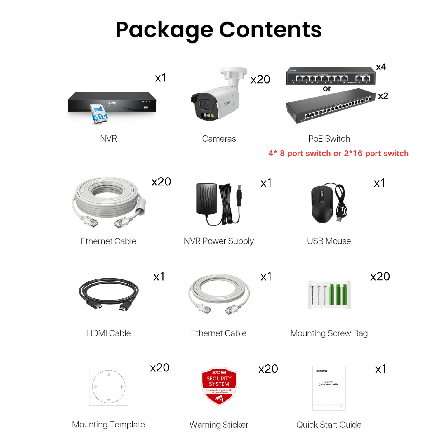C186A 32-Channel 4K PoE Security System with True Color Night + Max. 16TB HDD - Image 25