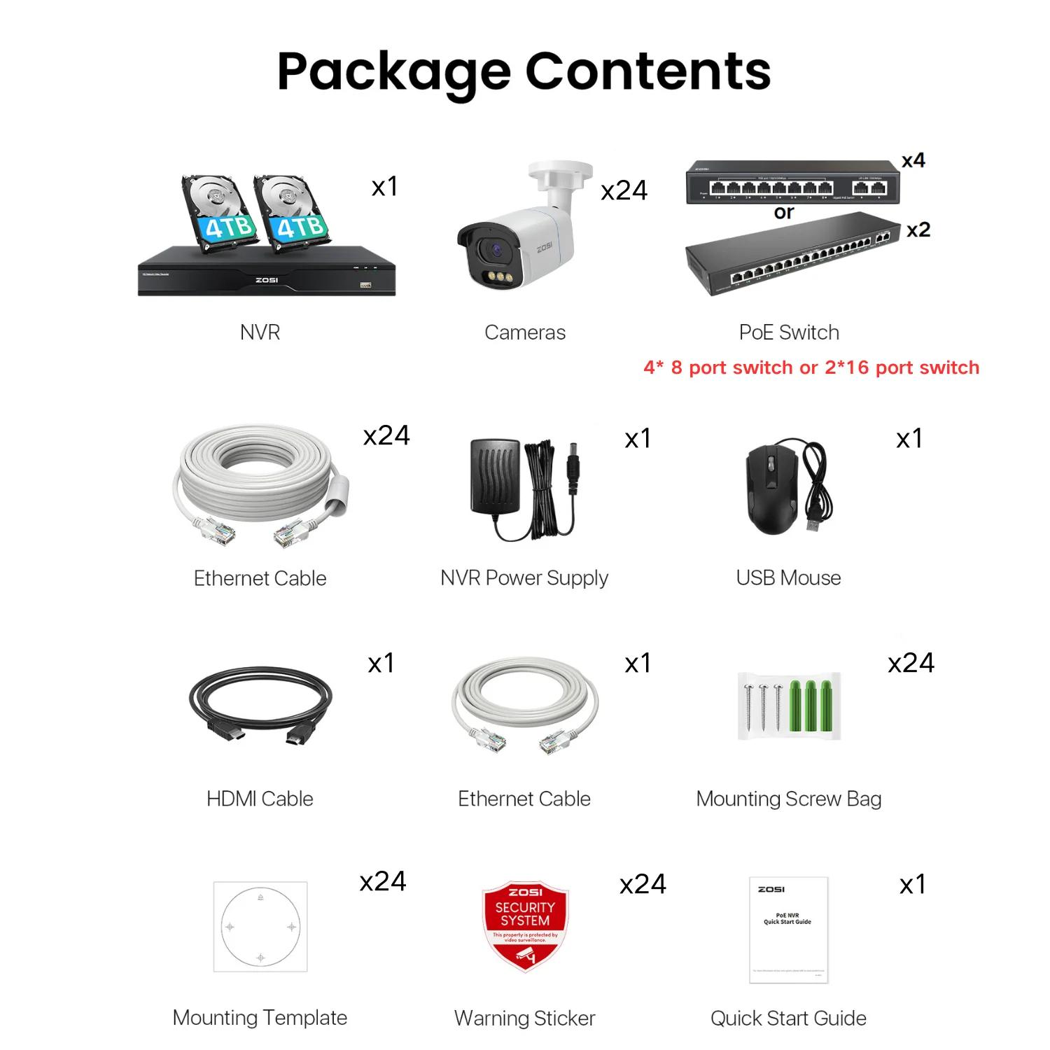 C186A 32-Channel 4K PoE Security System with True Color Night + Max. 16TB HDD - Image 32