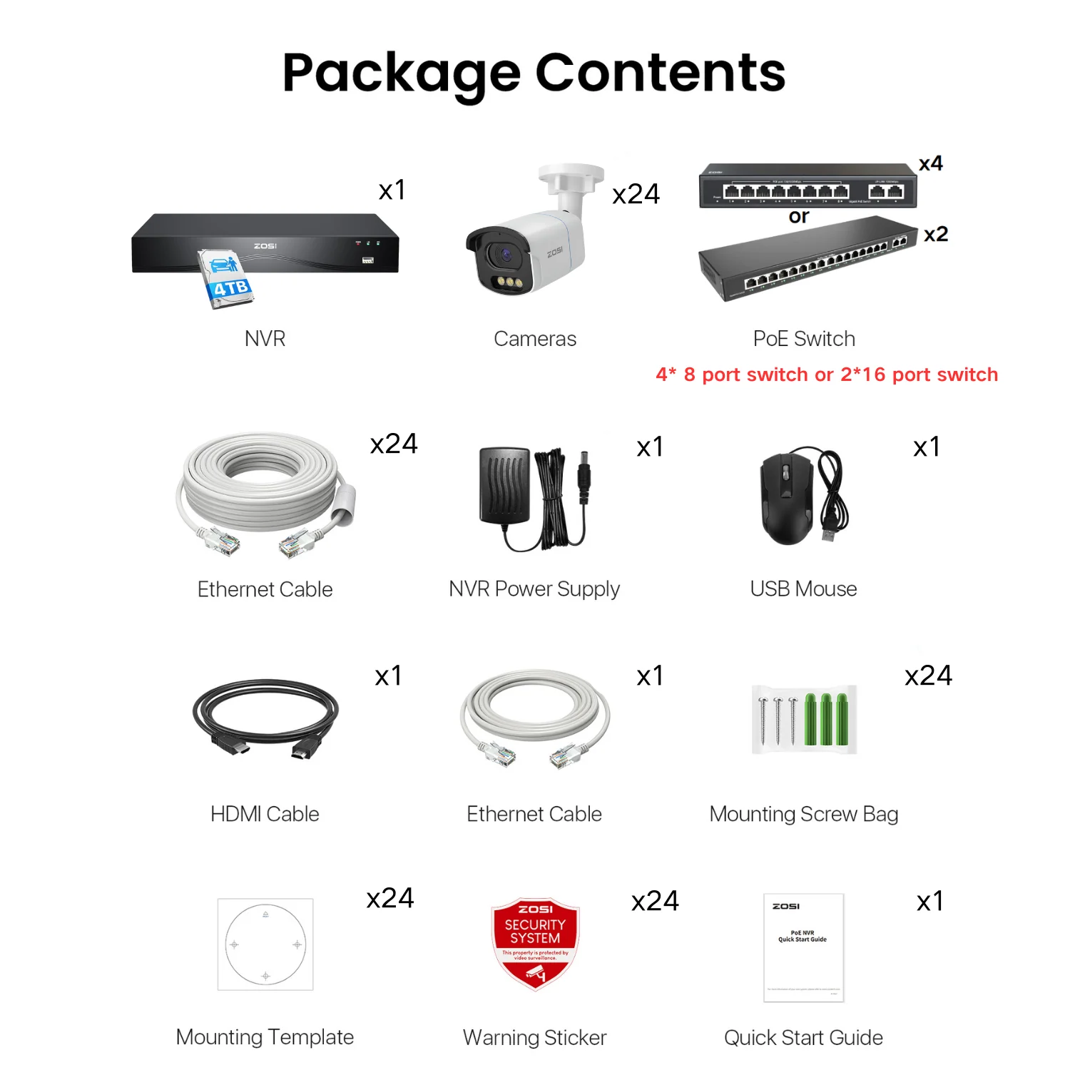 C186A 32-Channel 4K PoE Security System with True Color Night + Max. 16TB HDD - Image 33