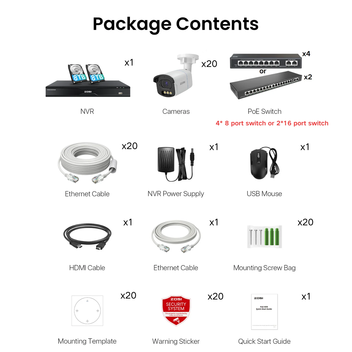 C186A 32-Channel 4K PoE Security System with True Color Night + Max. 16TB HDD - Image 35