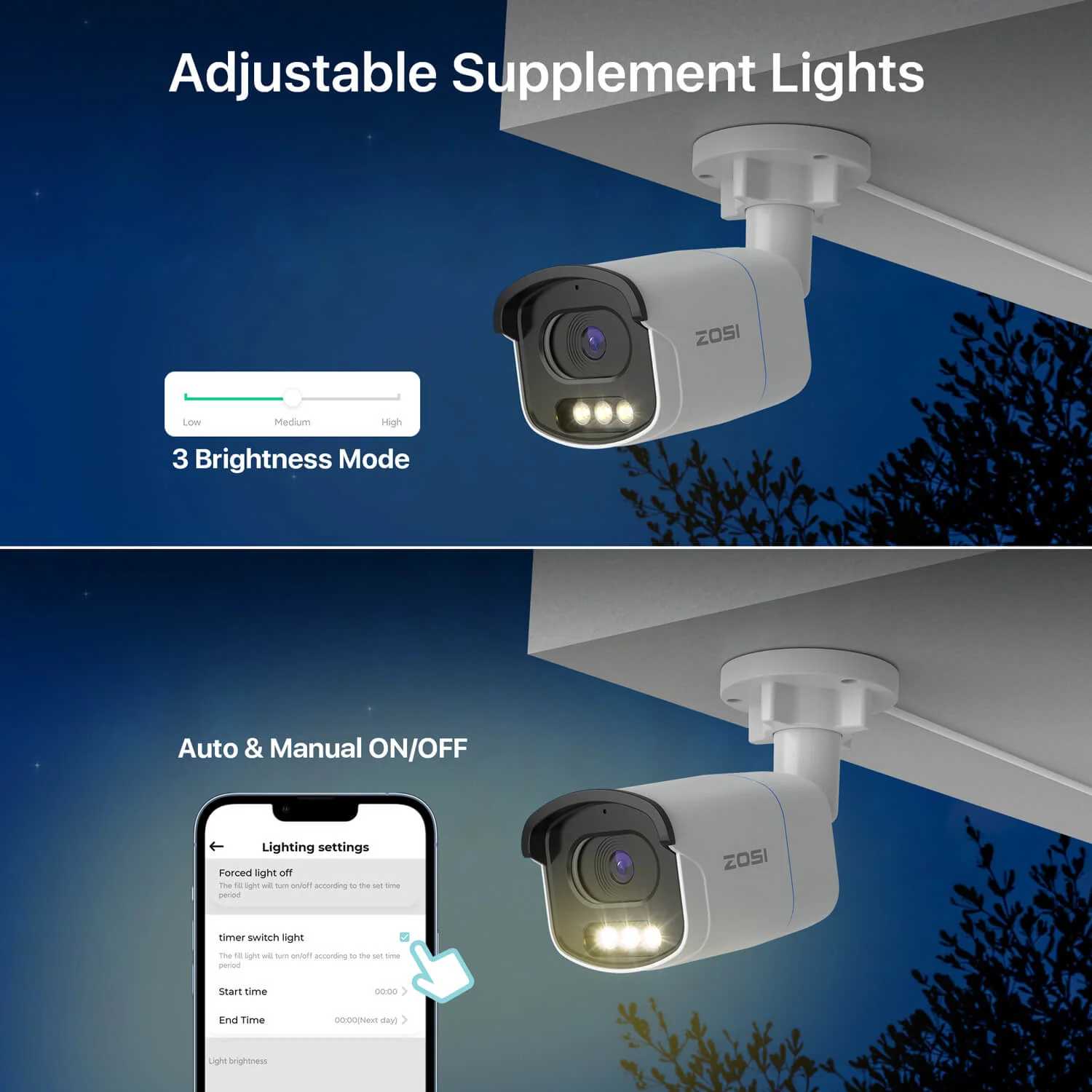 C186A 4K PoE Camera with True Color Night Vision + 60ft Ethernet Cable - Image 4