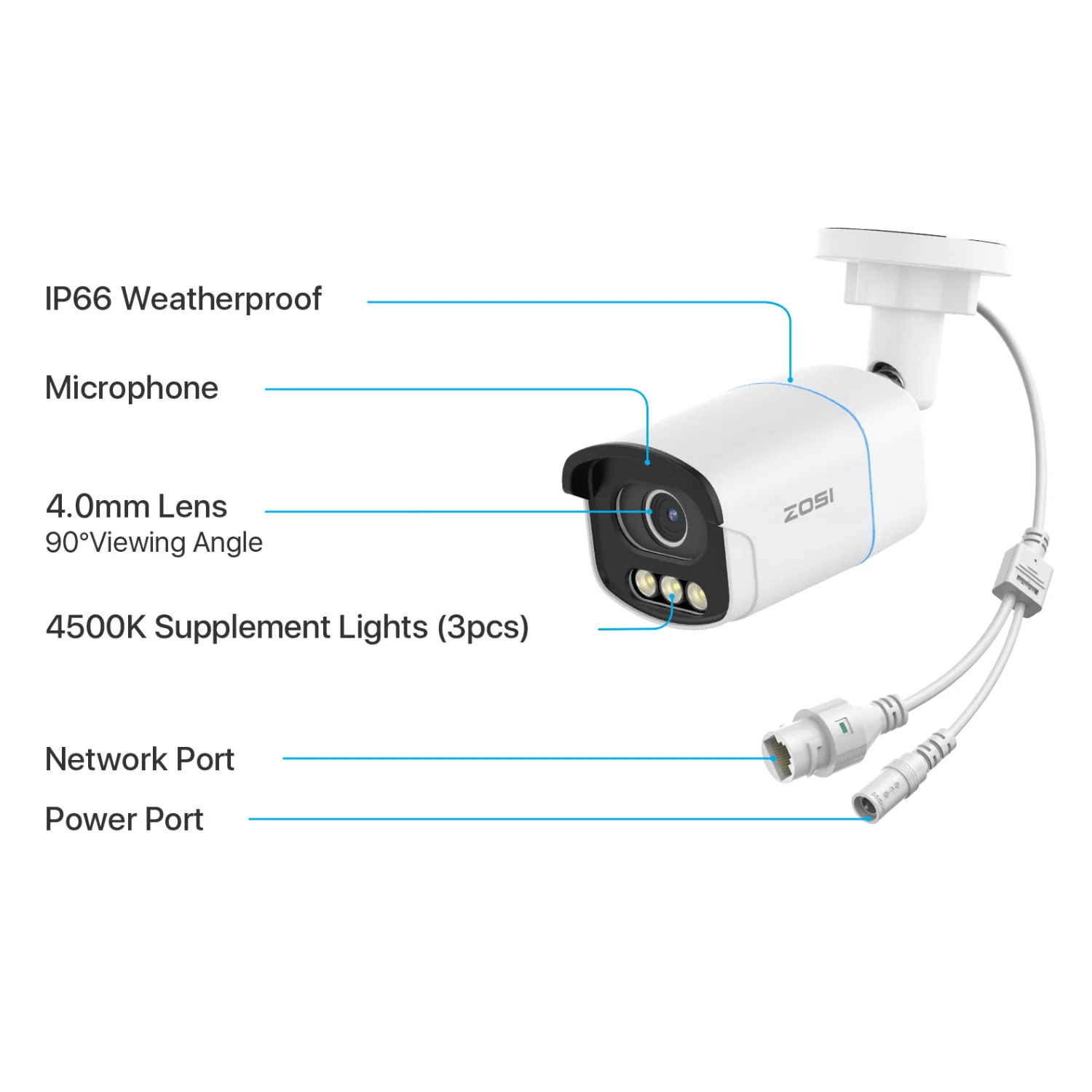 C186A/C225/C290M 4K 16CH PoE Security Camera System + 16CH PoE NVR 4TB Hard Drive - Image 8