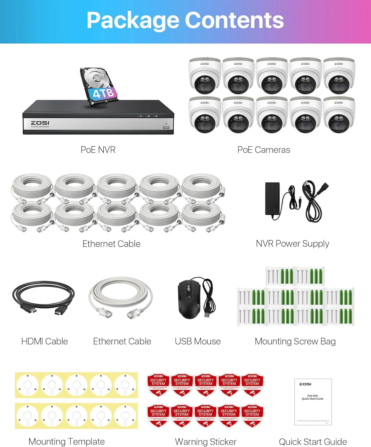 C220 4MP Security Camera System + 4K 16 Channel PoE NVR + 4TB Hard Drive - Image 10