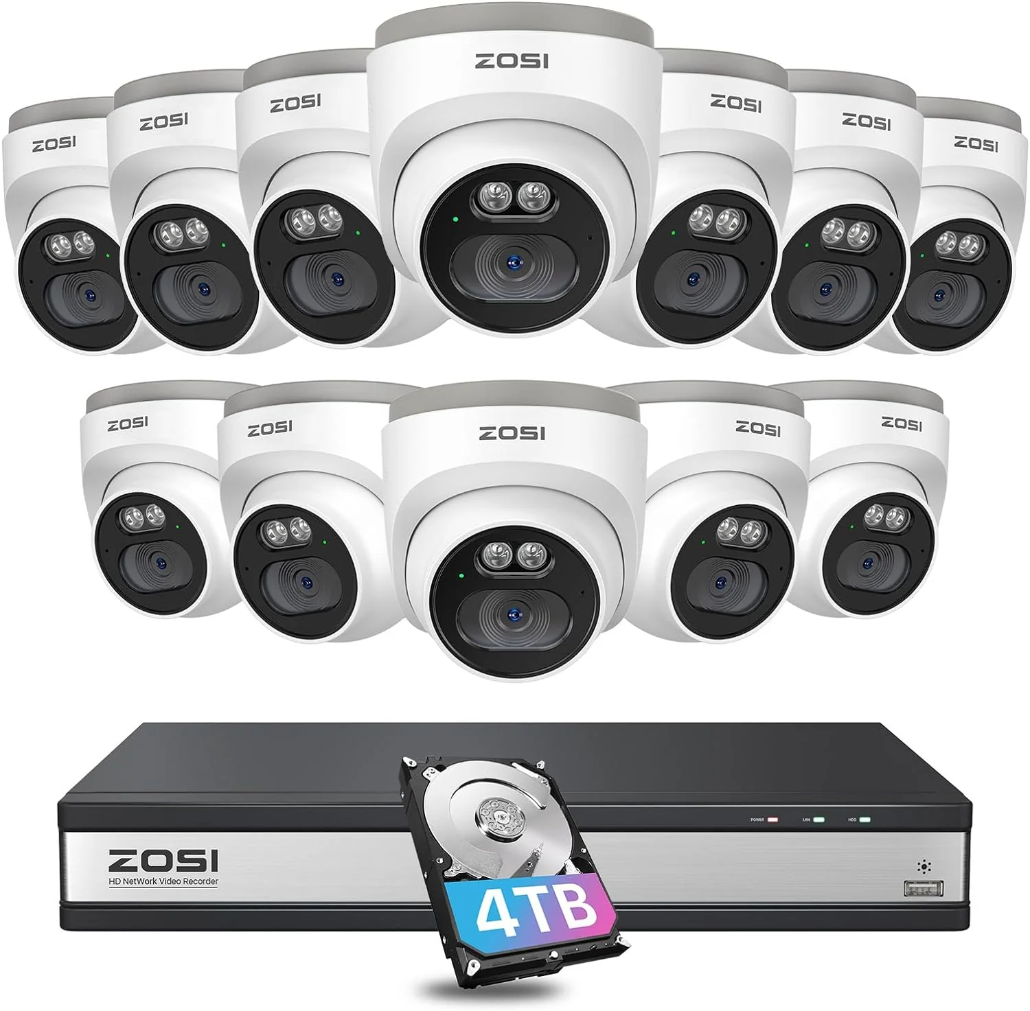 C220 4MP Security Camera System + 4K 16 Channel PoE NVR + 4TB Hard Drive - Image 15