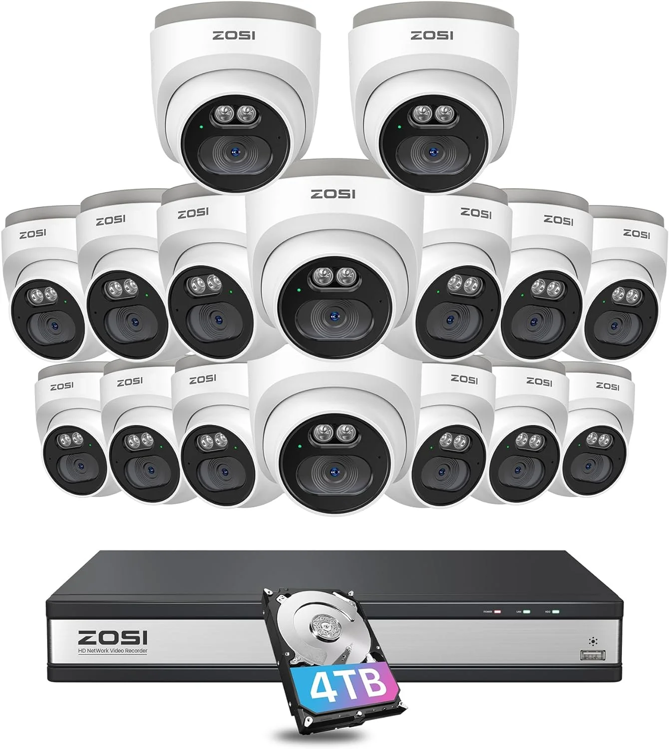 C220 4MP Security Camera System + 4K 16 Channel PoE NVR + 4TB Hard Drive - Image 16