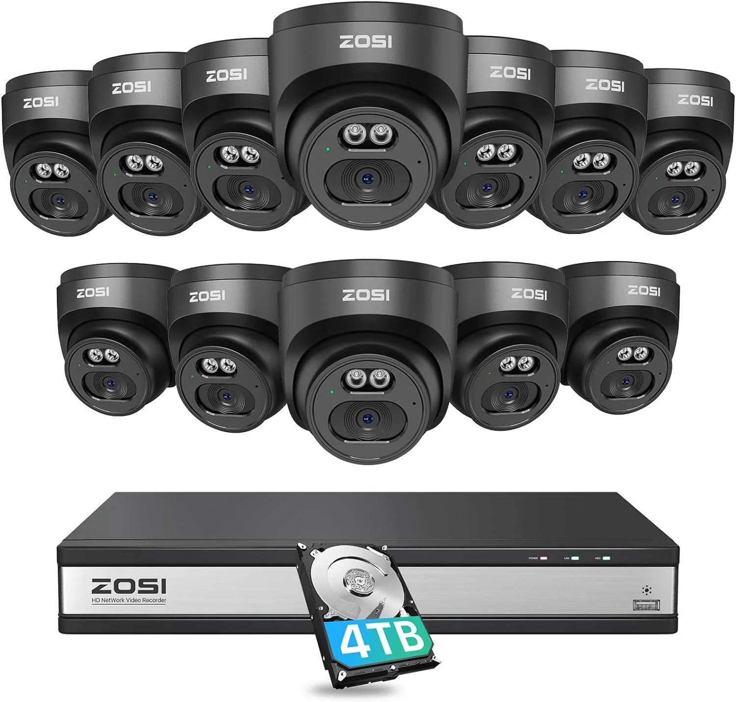 C220 4MP Security Camera System + 4K 16 Channel PoE NVR + 4TB Hard Drive - Image 17