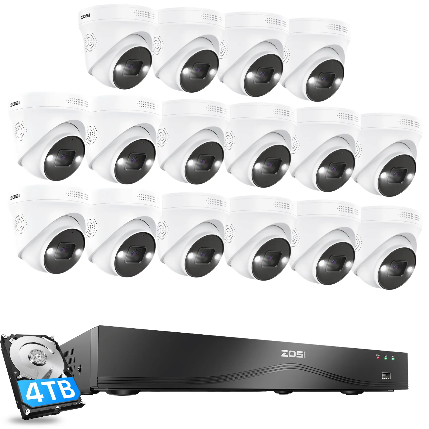 C225 4K 16CH PoE Security System + 16CH 2-Bay PoE NVR with 4TB HDD - Image 13