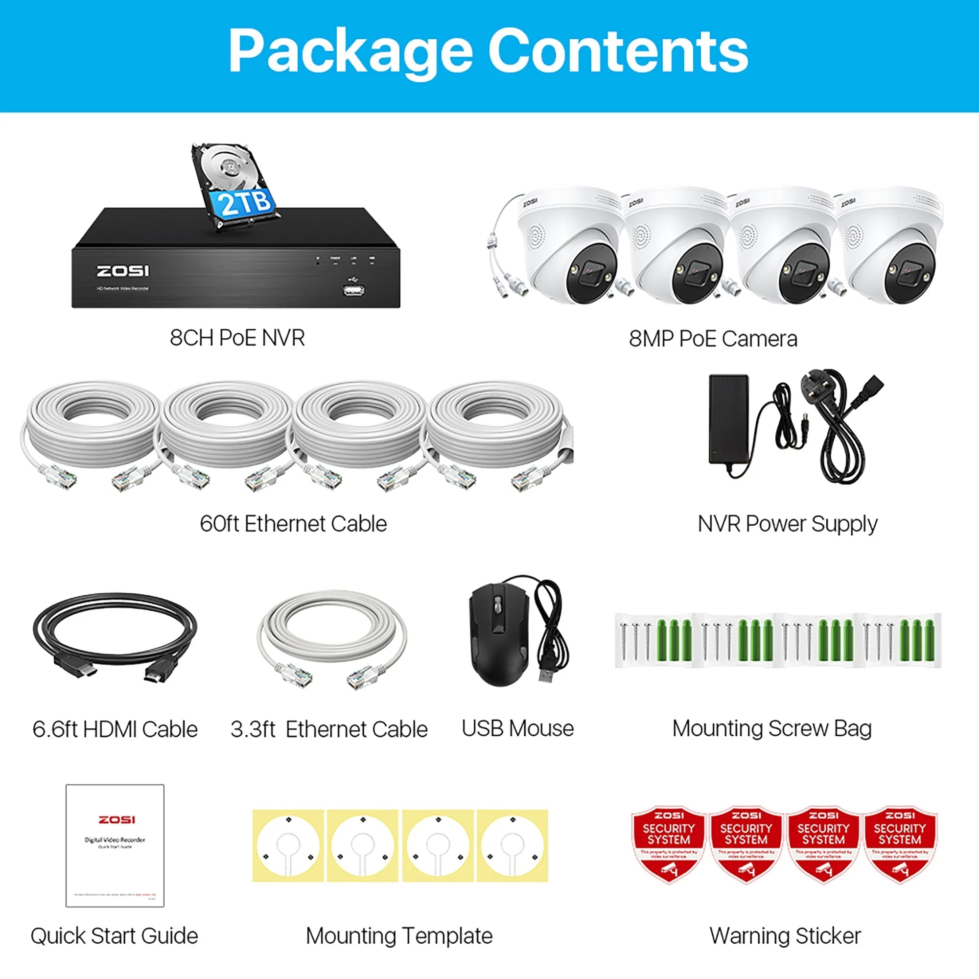 C225 4K PoE Security Camera System + 4K 8CH PoE NVR with 2TB HDD - Image 12