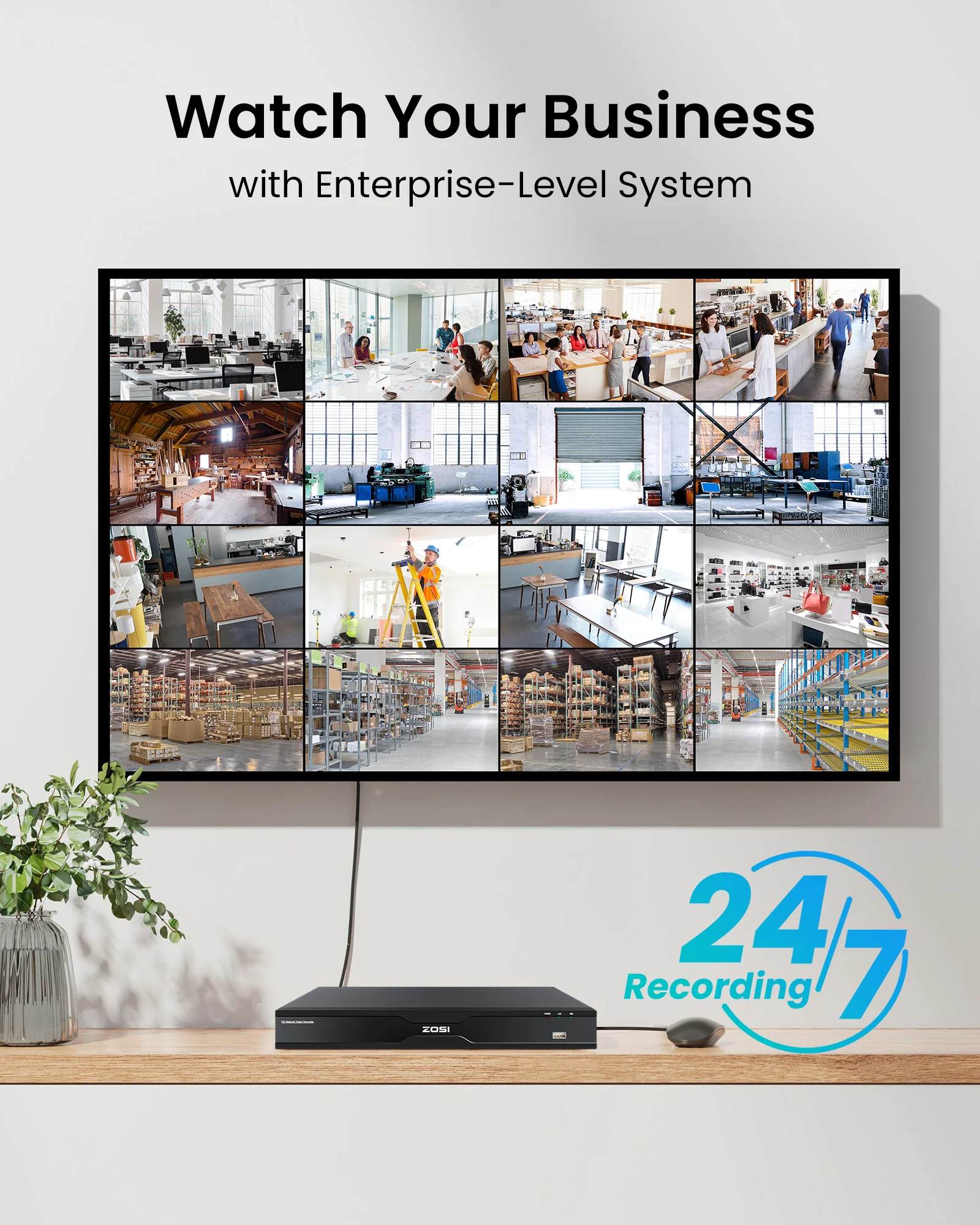 C296B 32-Channel 4K PTZ PoE Security Camera System + Max. 16TB HDD - Image 10