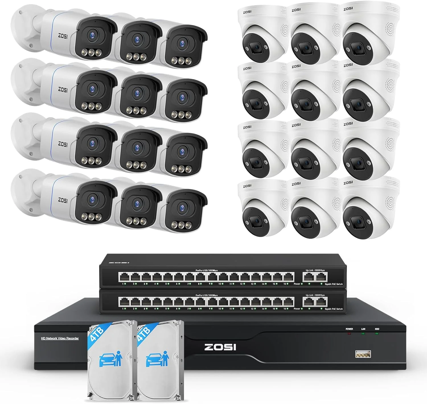 C225/ C186 32 Channel 4K PoE Security System for Business + Optional 4TB/8TB HDD - Image 15