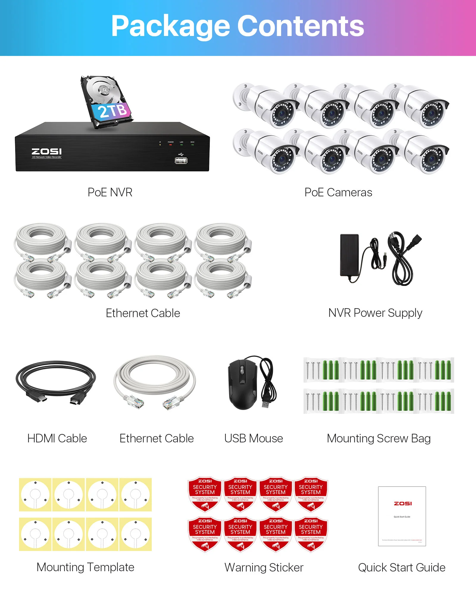 C261 5MP PoE Security System + 4K 8CH PoE NVR with 2TB Hard Drive - Image 17