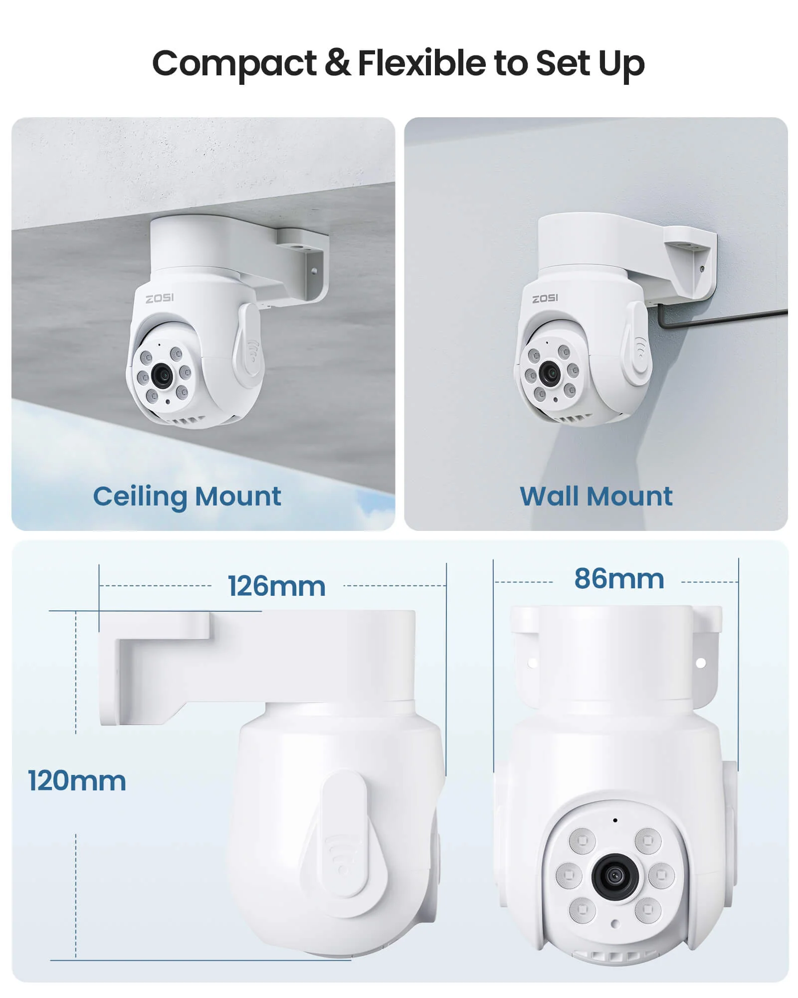 C280 2MP HD-TVI PTZ Security System with Audio + 8CH 5MP DVR(ZR08JN) - Image 6