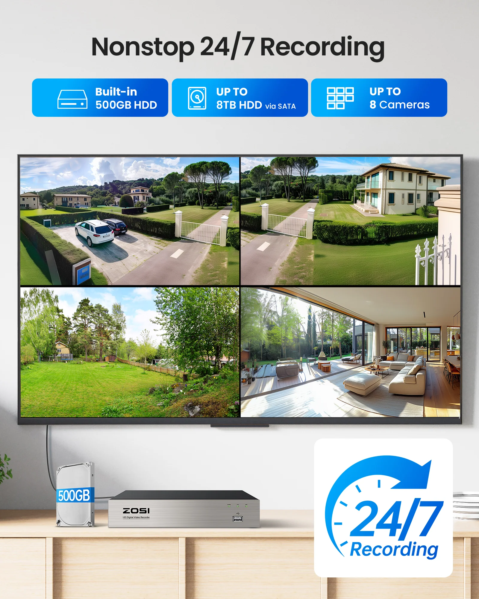 C280 5MP HD-TVI PTZ Security System with Audio + 8CH 5MP DVR(ZR08JN) - Image 10