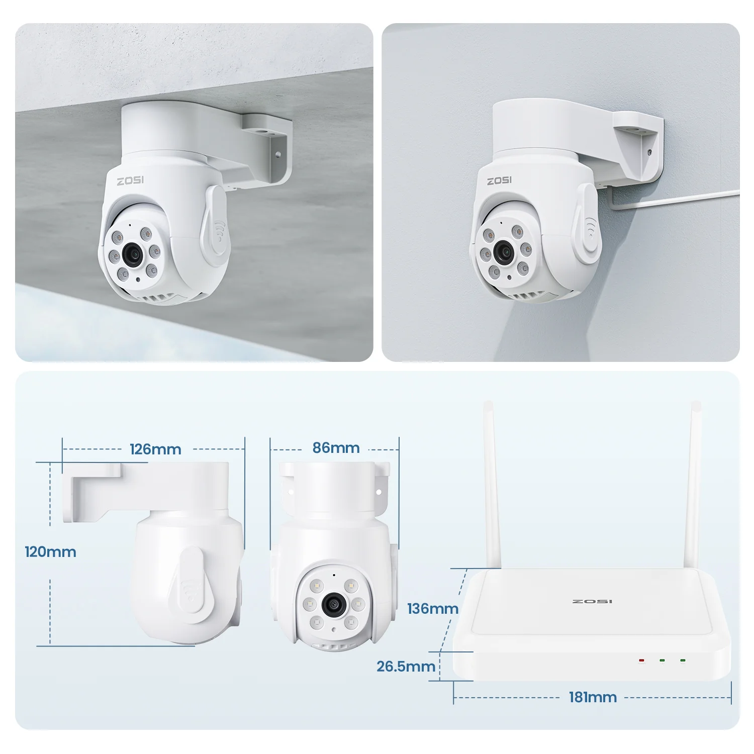 C280 5MP 8CH Wi-Fi 6 PT Security Camera System + 128GB / 1TB HDD - Image 9