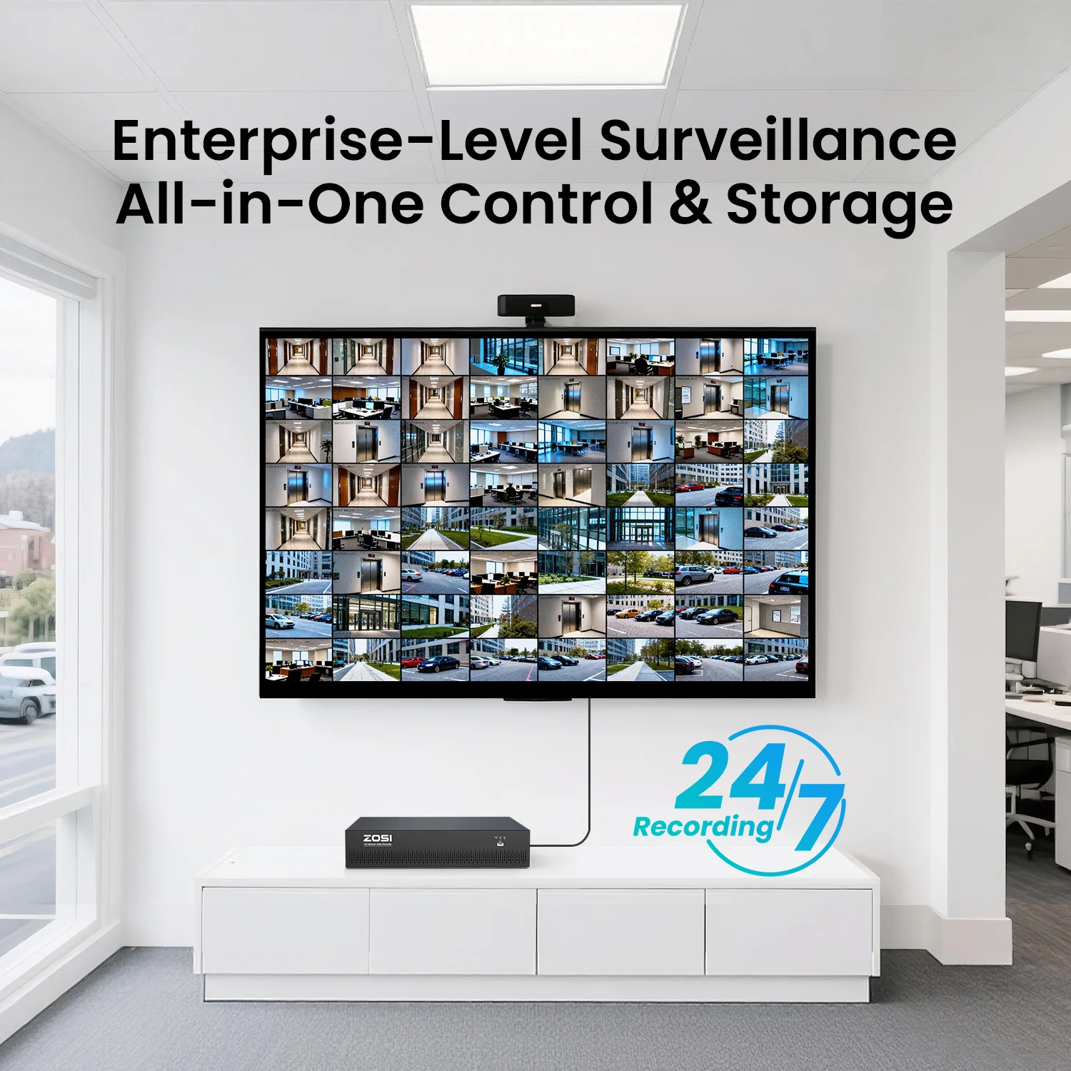 C296/C225 64 Channel PTZ 4K PoE Security Camera System for Business + Include 16TB HDD - Image 11