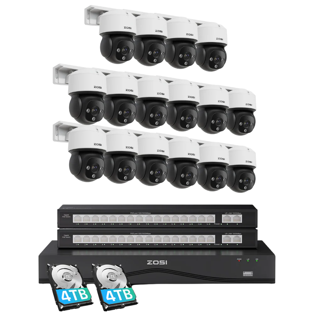 C290M 32 Channel 4K PT PoE Security Camera System for Business + Up To 16TB HDD - Image 12