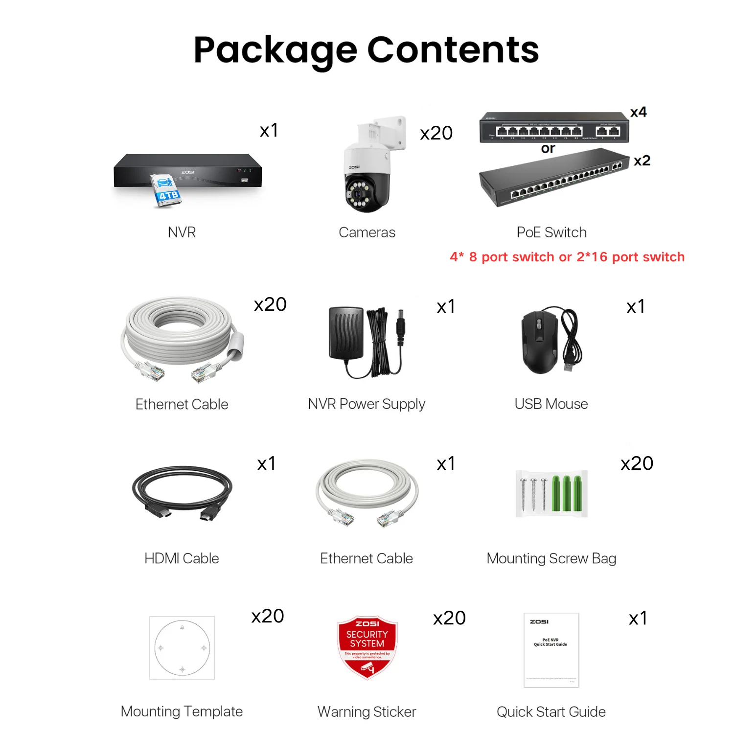 C296B 32-Channel 4K PTZ PoE Security Camera System + Max. 16TB HDD - Image 22