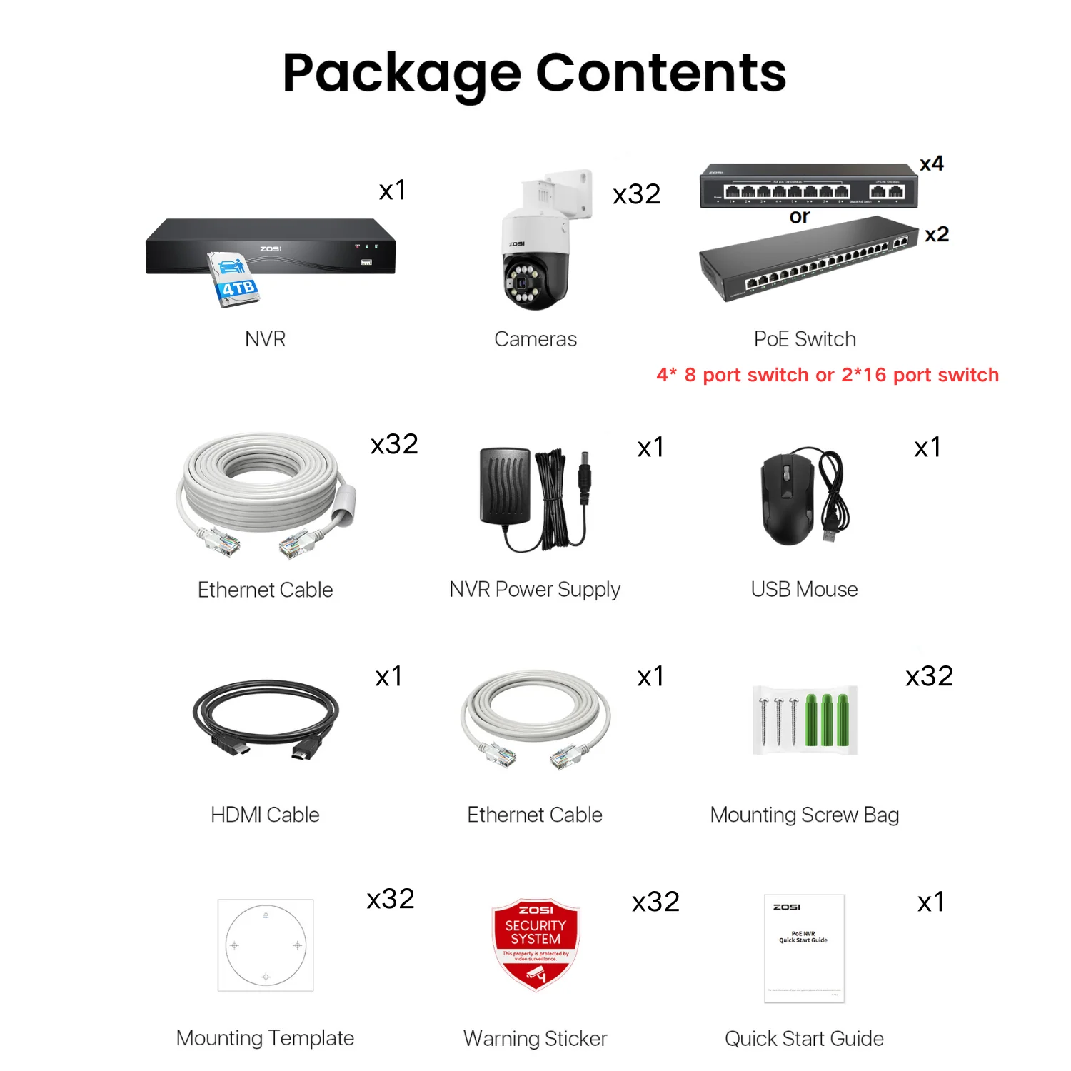 C296B 32-Channel 4K PTZ PoE Security Camera System + Max. 16TB HDD - Image 29