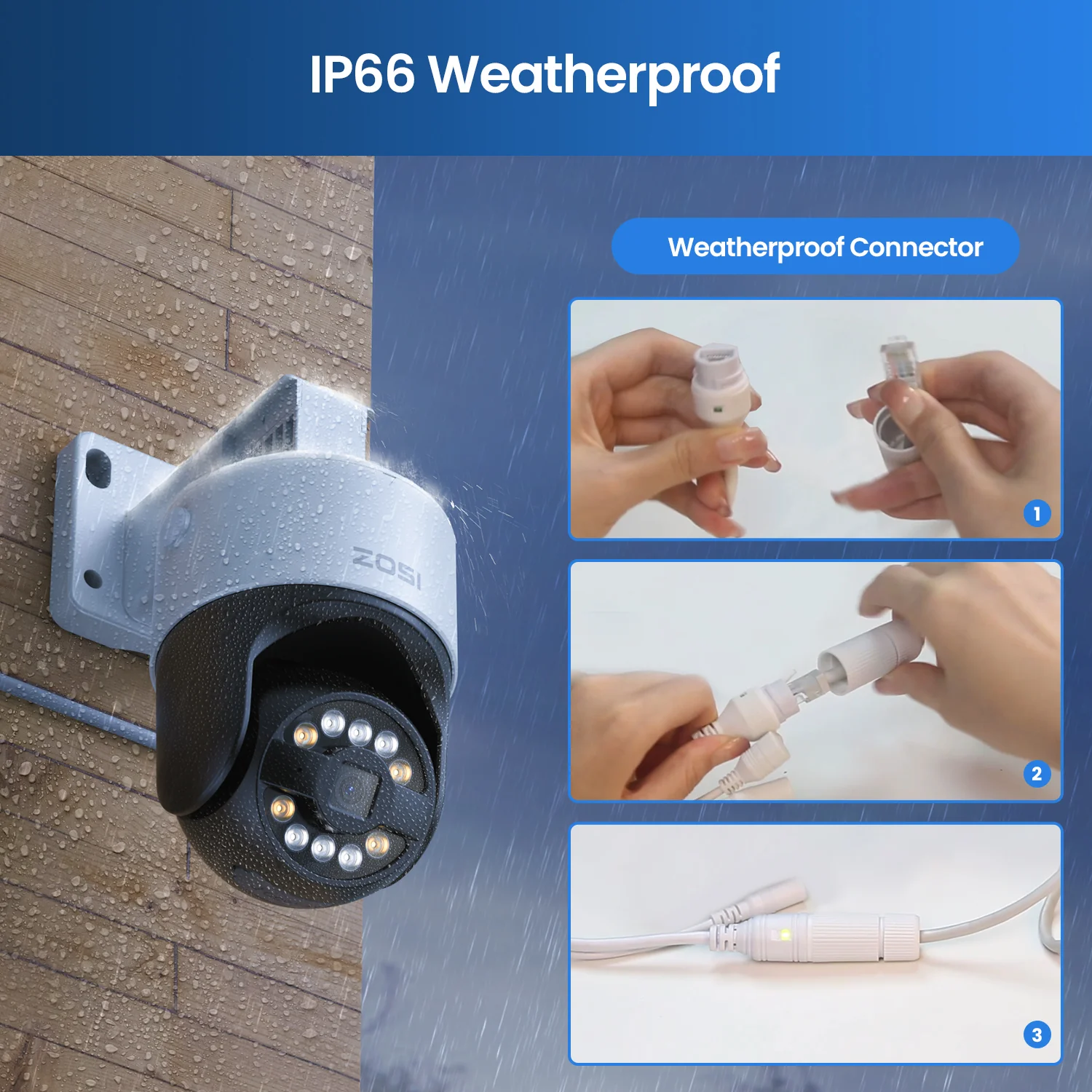 C296B 4K PTZ PoE Camera with Full Color Night Vision + 60ft Ethernet Cable - Image 12
